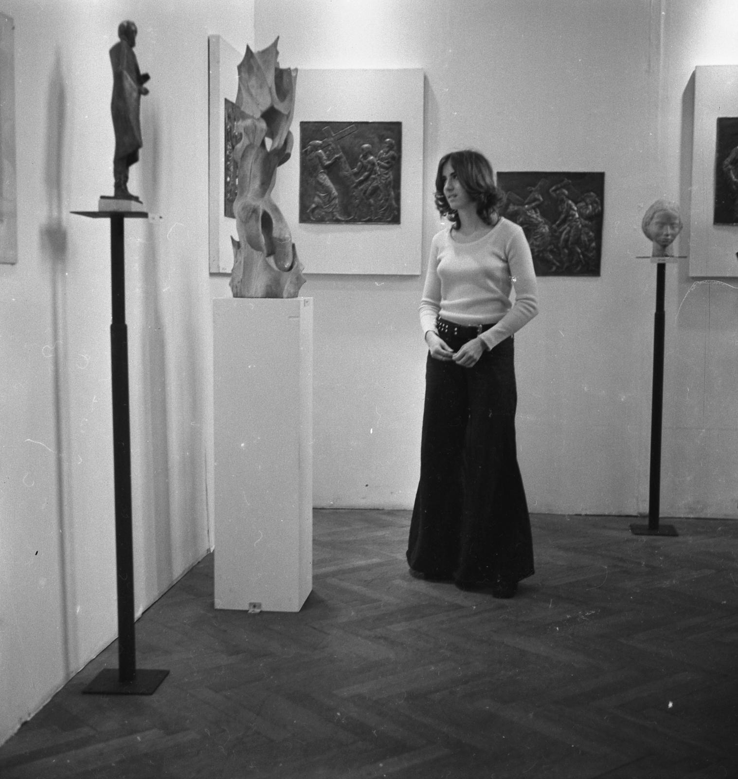 1975, Gallwitz, képzőművészet, nő, kiállítás, Fortepan #92862