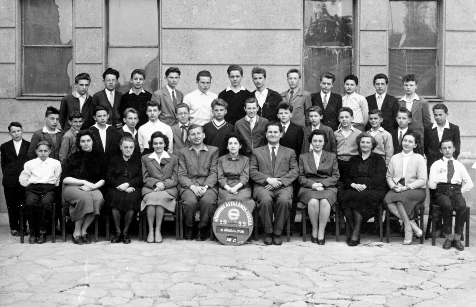 Hungary, Budapest XI., Köbölkút utcai Általános Iskola., 1959, Gesler Péter, class photo, Budapest, Fortepan #92871