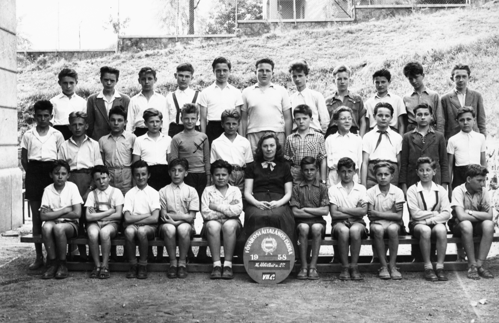 Hungary, Budapest XI., Köbölkút utcai Általános Iskola., 1958, Gesler Péter, class photo, Budapest, Fortepan #92874