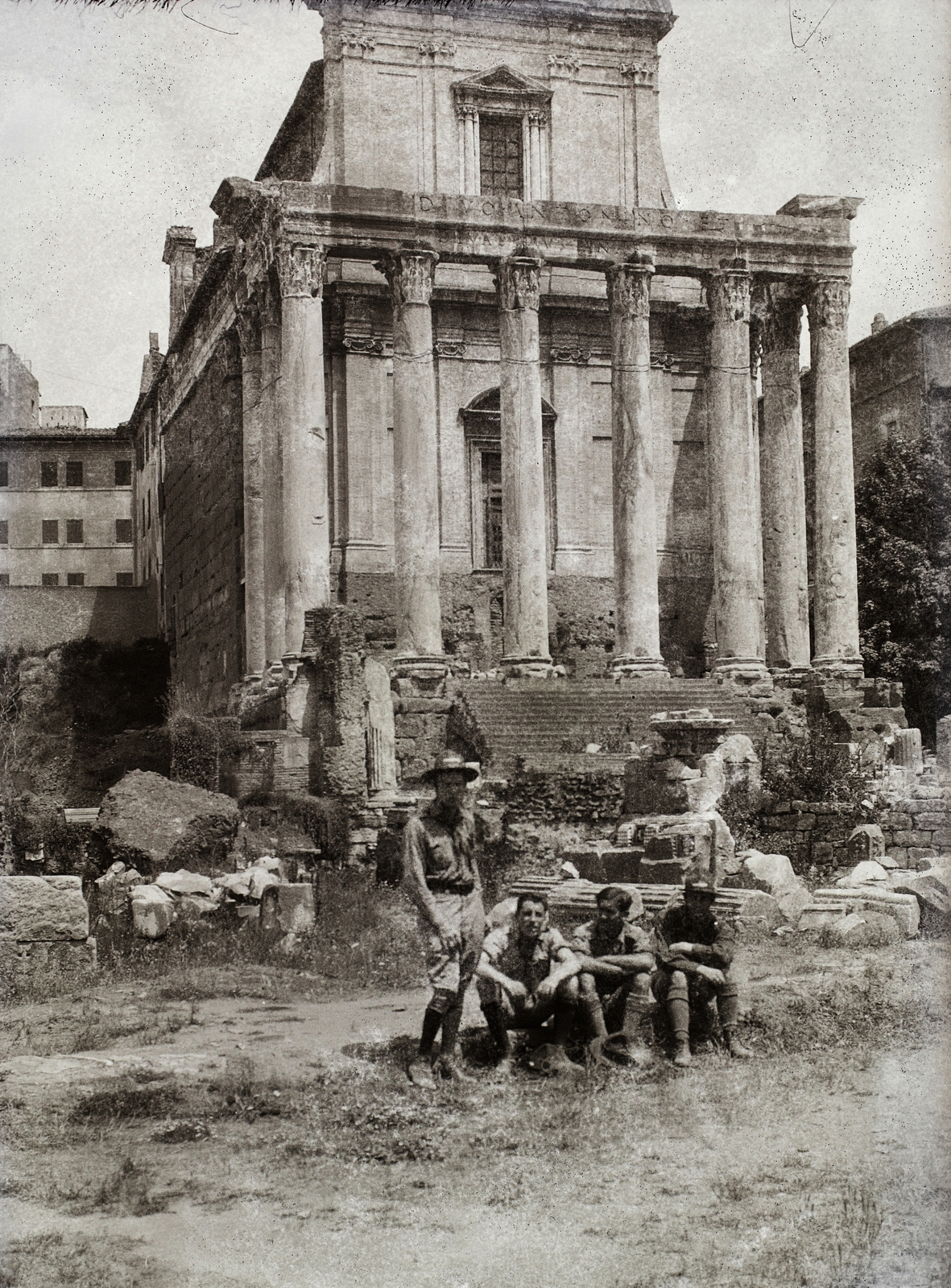Italy, Rome, Forum Romanum, Antoninus és Faustina temploma., 1934, Haui Balázs, scouting, Fortepan #92892