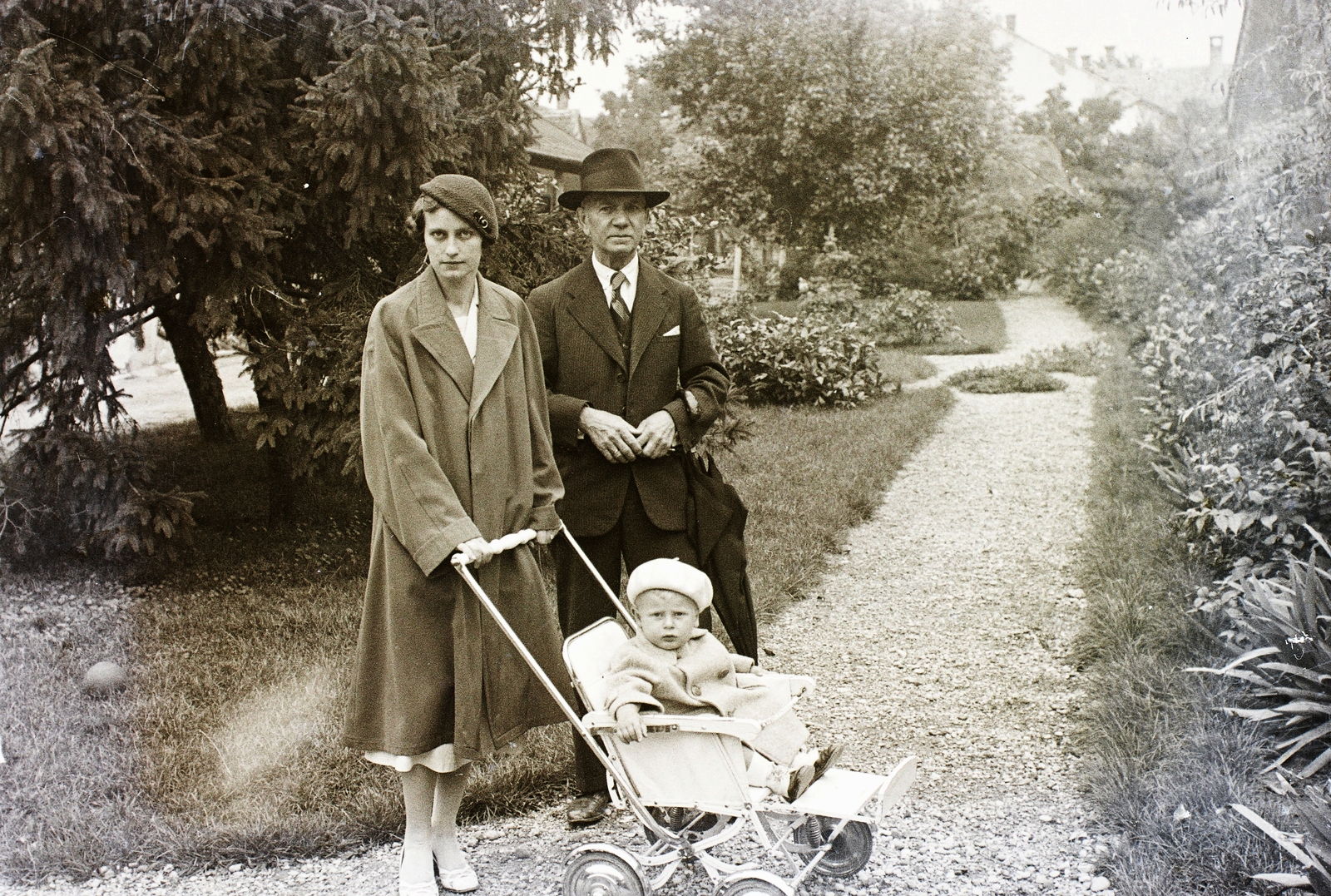 1937, Haui Balázs, babakocsi, Fortepan #92911