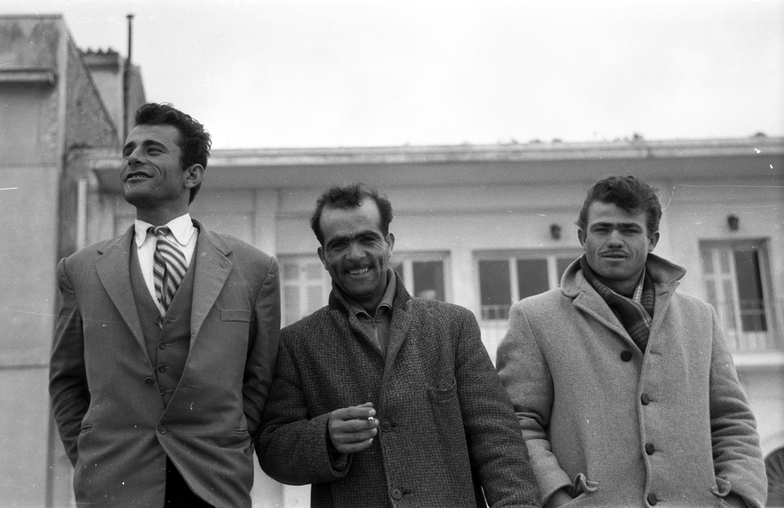 Greece, 1964, Holenár Csaba és Edina, hands behind the back, hands in pockets, Fortepan #93072