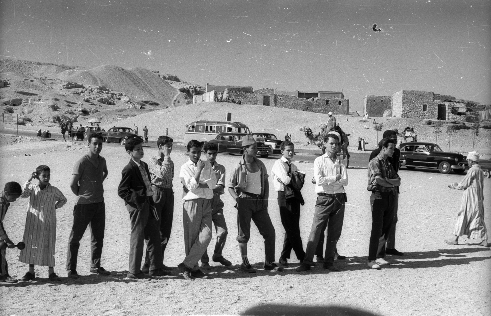 Egypt, 1962, Inkey Tibor, boys, Fortepan #93187