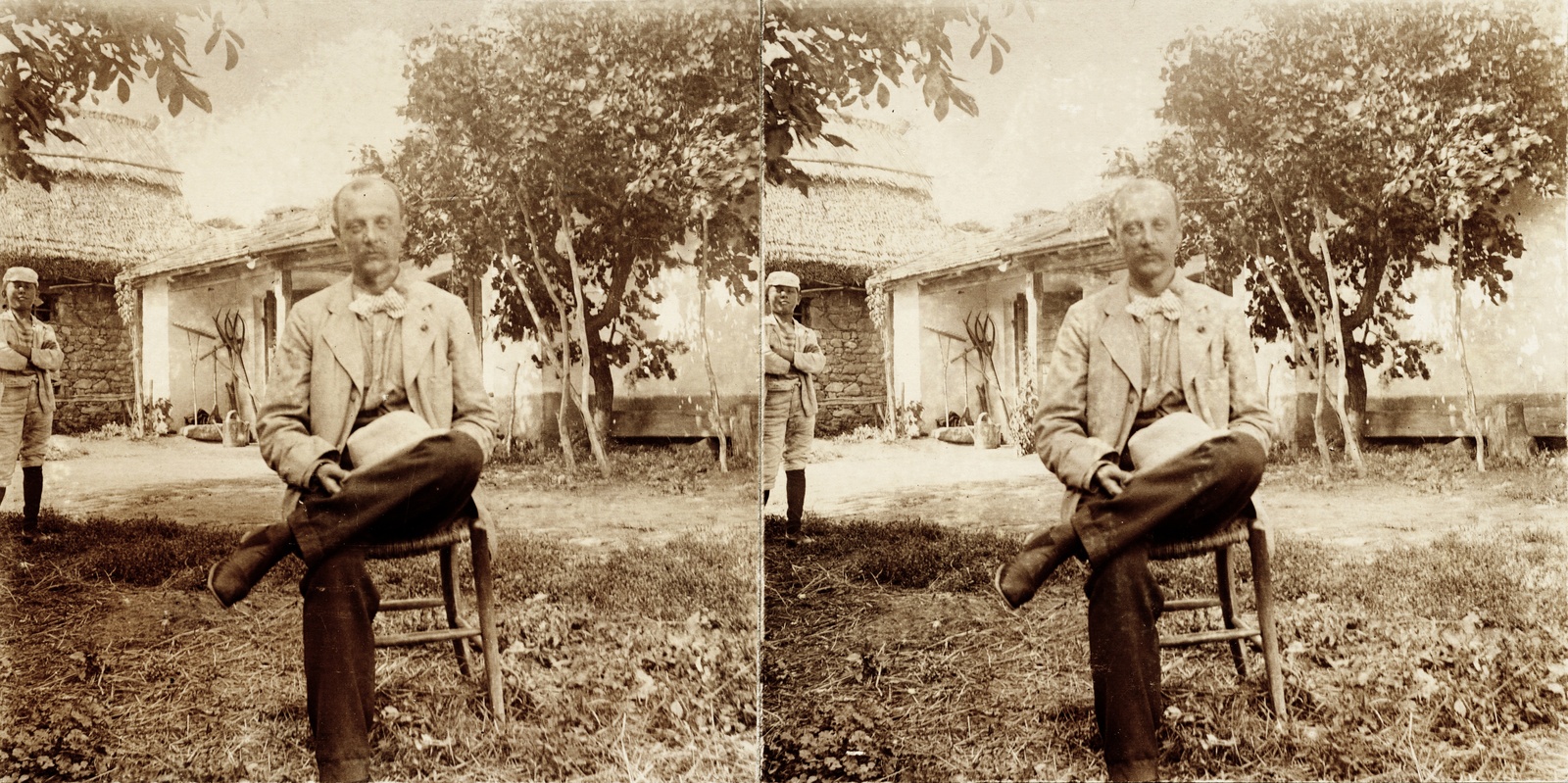 A felvétel 1894-ben készült., 1900, Kiss László, Dabasy Fromm Géza, yard, stereophoto, Fortepan #93372