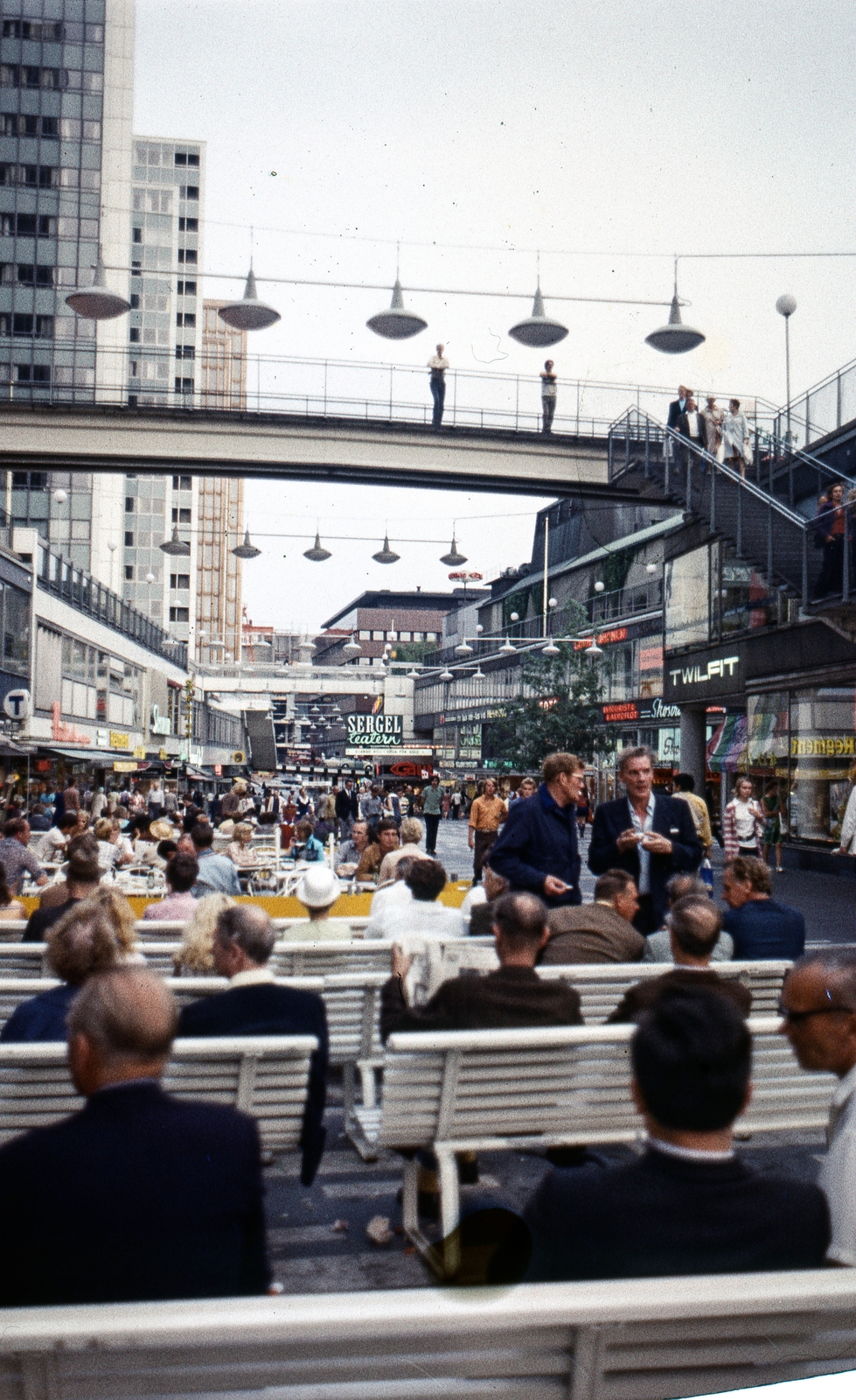 Sweden, Stockholm, Sergelgatan a Hötorget felől., 1973, LHM, colorful, Fortepan #93541