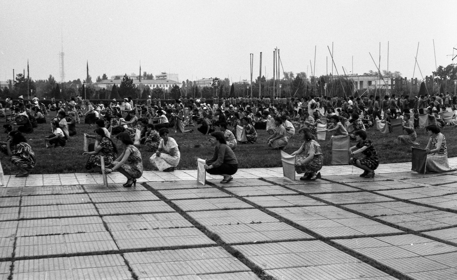 Üzbegisztán, Taskent, Függetlenség (Lenin) tér., 1985, LHM, Szovjetunió, Fortepan #93570