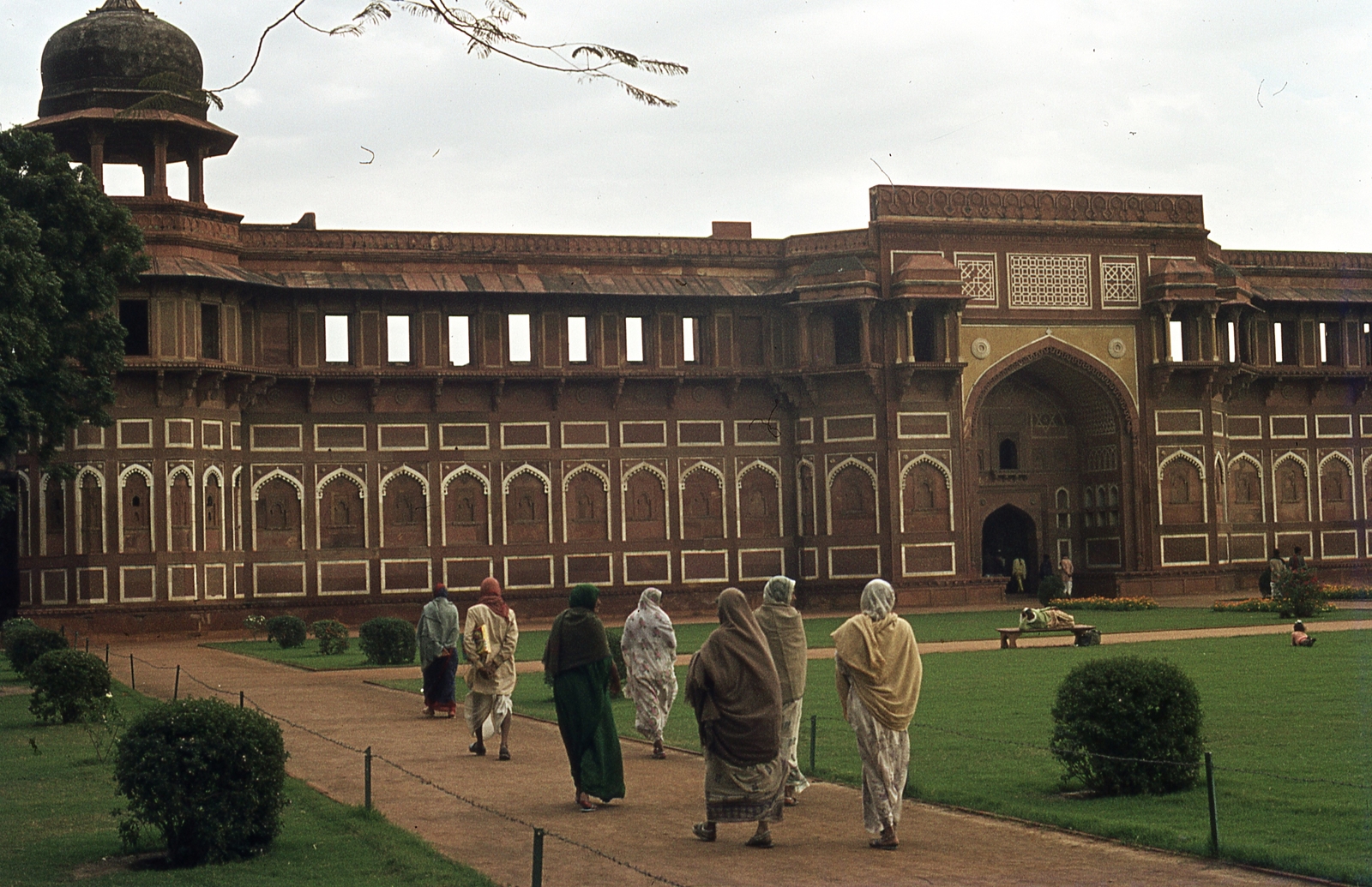 India, Agra, Red Fort (Vörös Erőd), Jahangir palota., 1972, Lőw Miklós, színes, erőd, Mogul építészet, Fortepan #93688