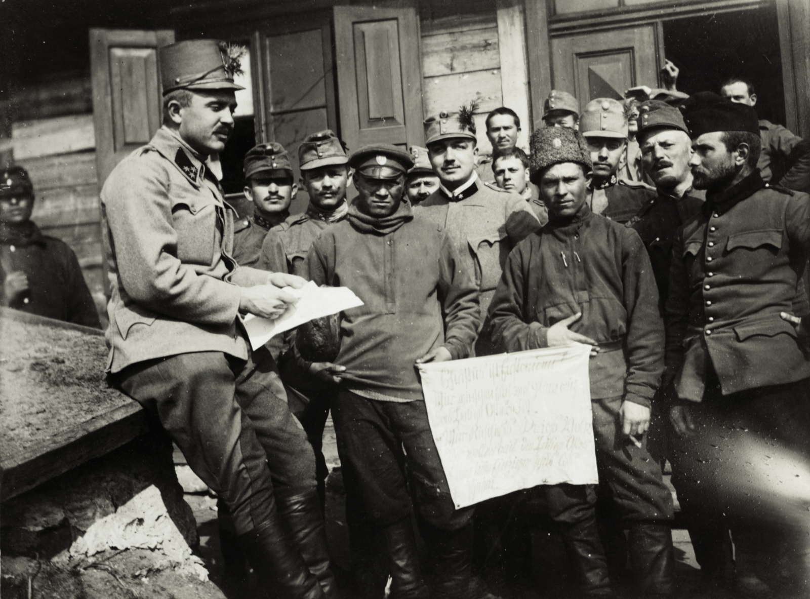 1915, Madaras Jenő, First World War, Soviet soldier, Cyrillic alphabet, Fortepan #93735