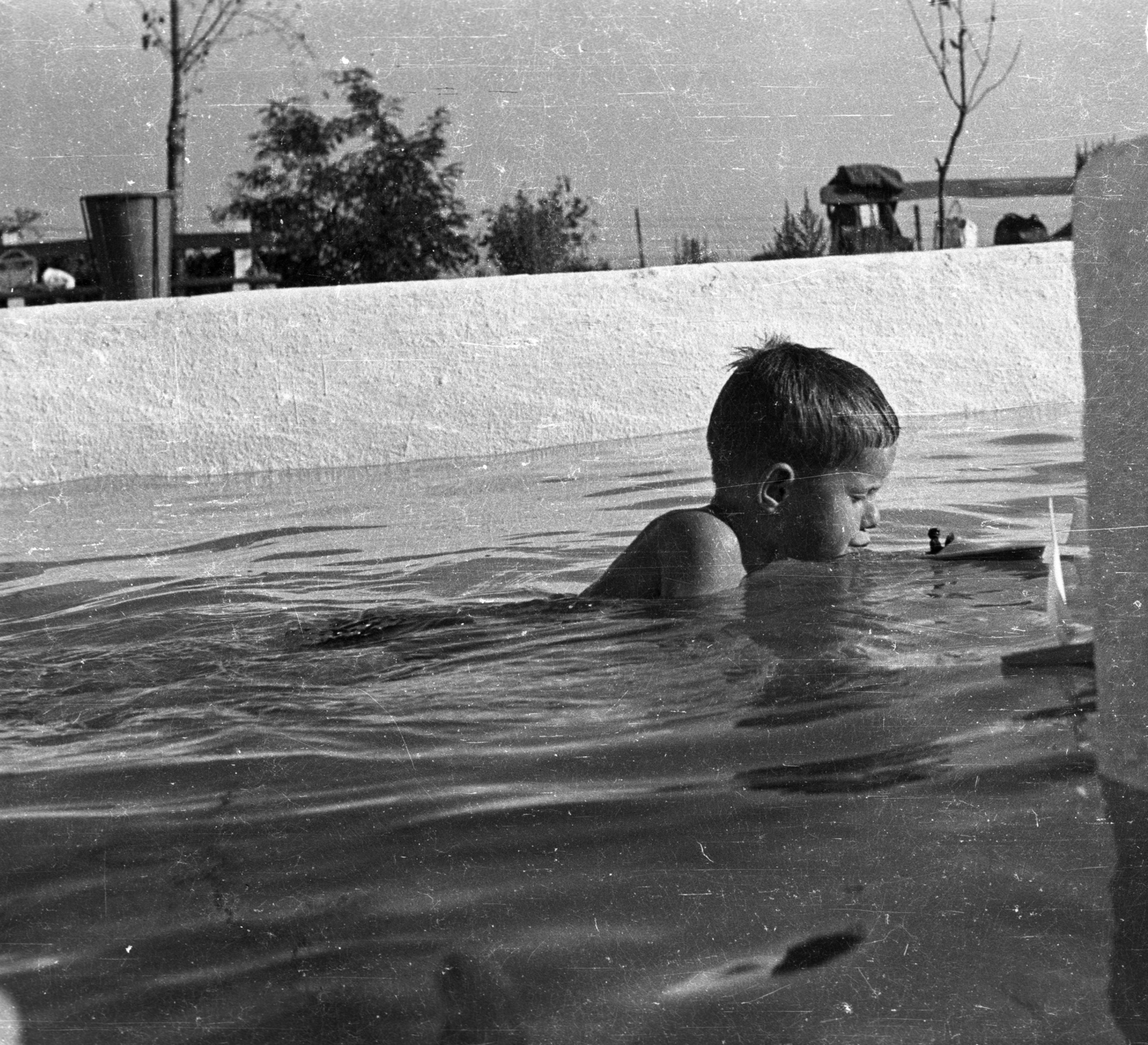 1960, Fortepan/Album004, pool, swimming, kid, Fortepan #93832