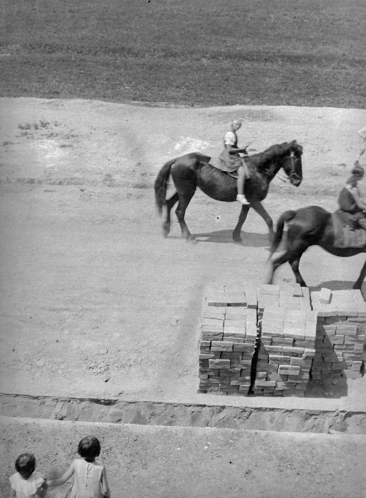 1936, Fortepan, horse, brick, Fortepan #9391