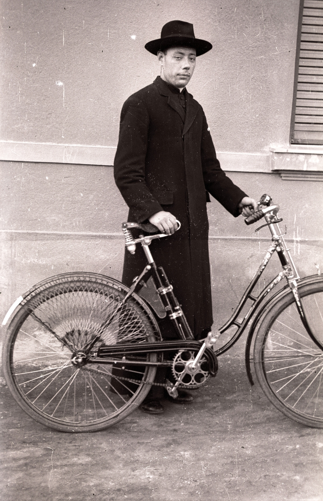 1940, Pálfi András, kerékpár, Csepel-márka, galamb, Hangya Szövetkezet, Fortepan #94017