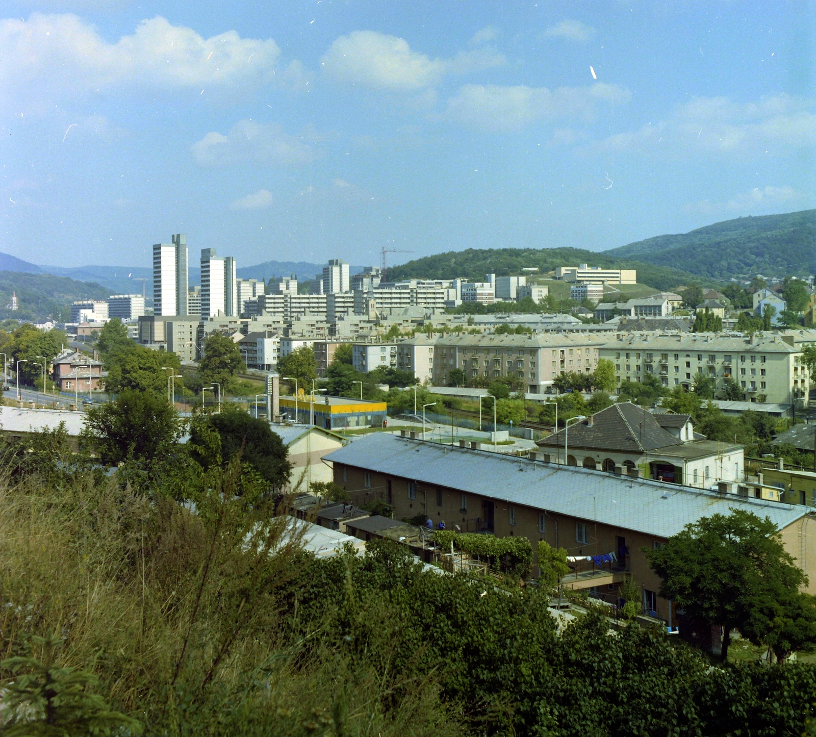 Hungary, Salgótarján, látkép a városközpont felé nézve., 1982, Schuller Judit, colorful, Fortepan #94115