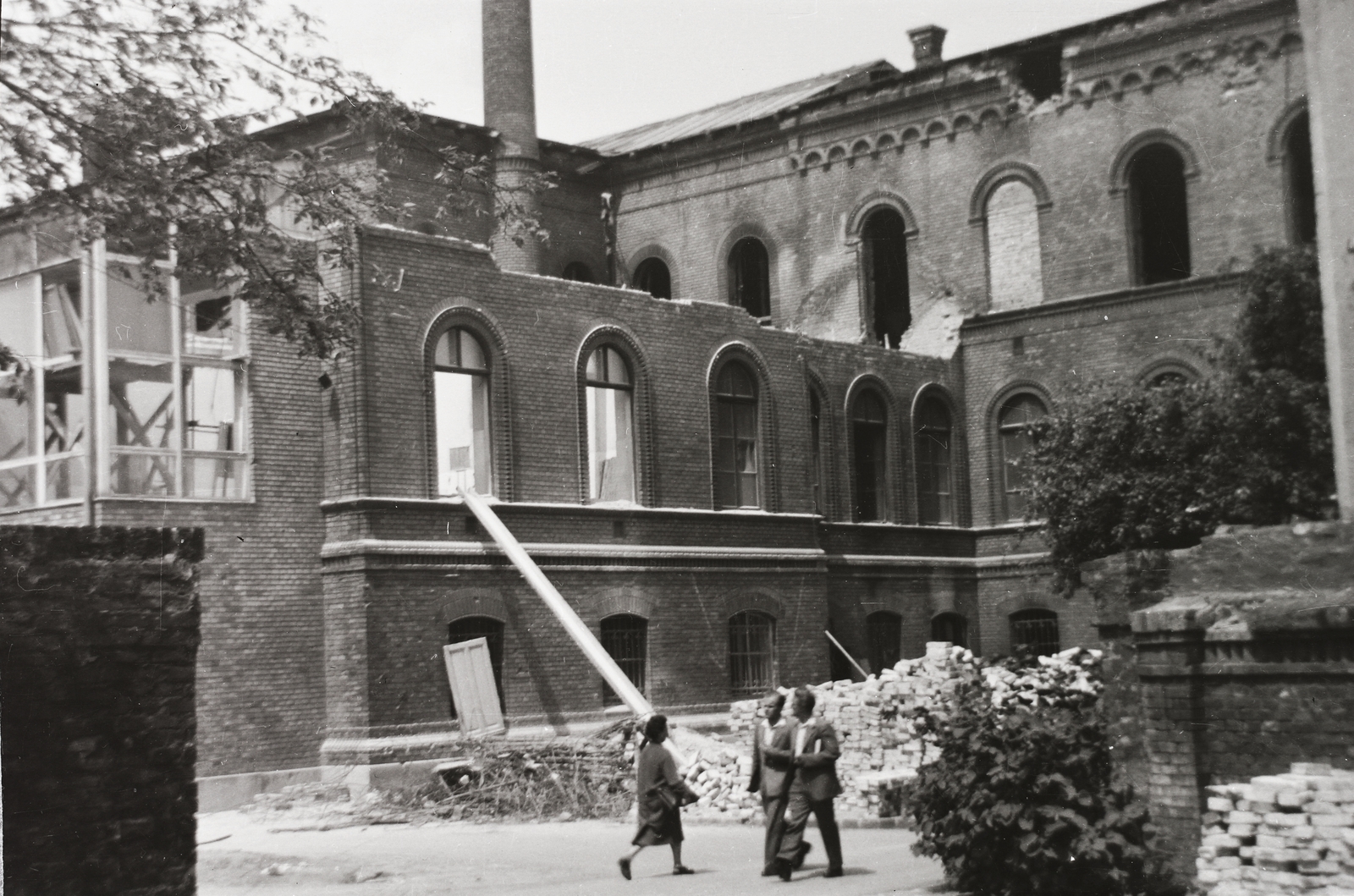 Hungary, Budapest IX., Üllői út 93., BOTE Kórbonctani (később Semmelweis Egyetem Igazságügyi és Biztosítás-orvostani és II. sz. Patológiai) Intézet., 1957, Semmelweis Egyetem Levéltára, war damage, Budapest, Fortepan #94176