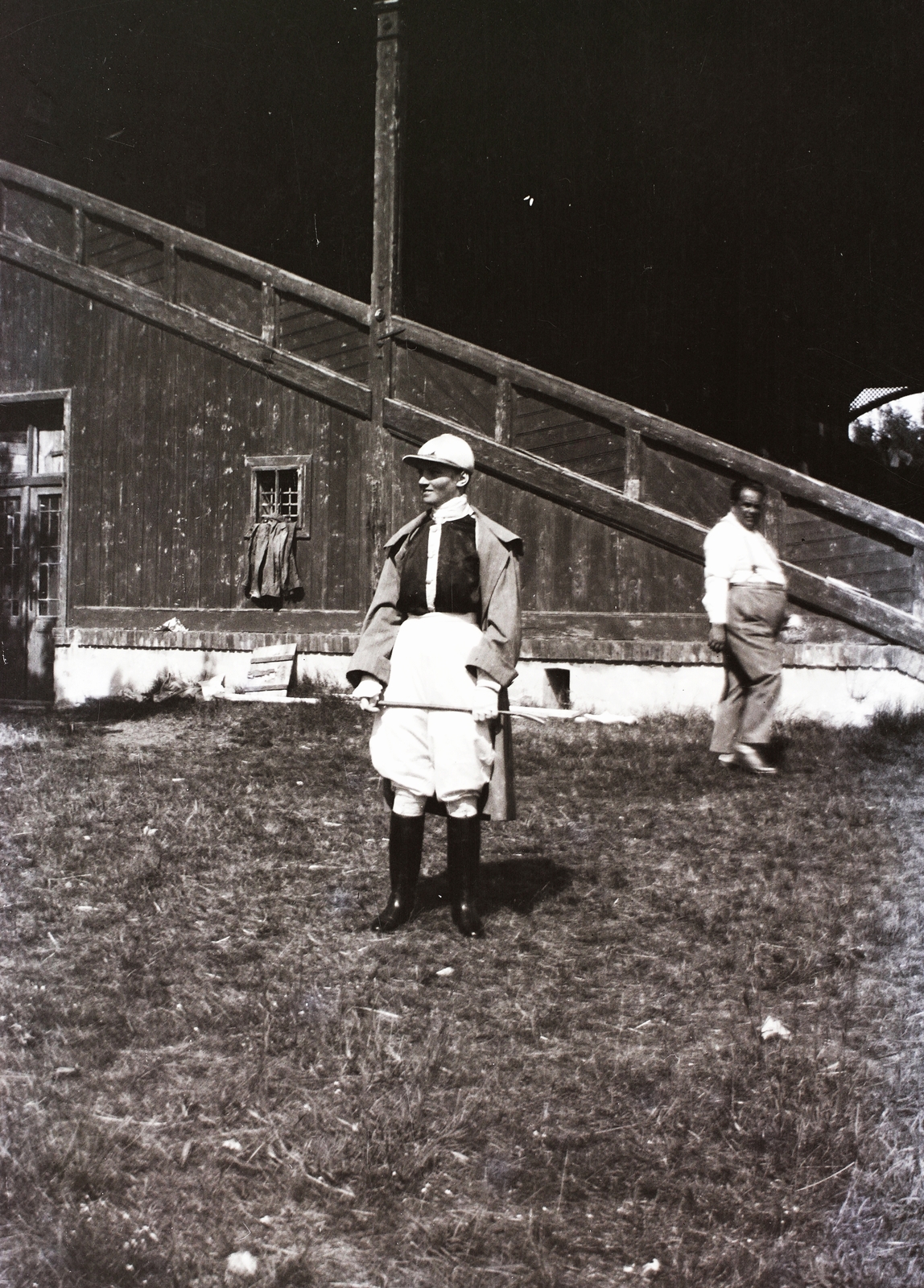 1935, Turbéky Eszter, horse race, jockey, fatness, Fortepan #94218