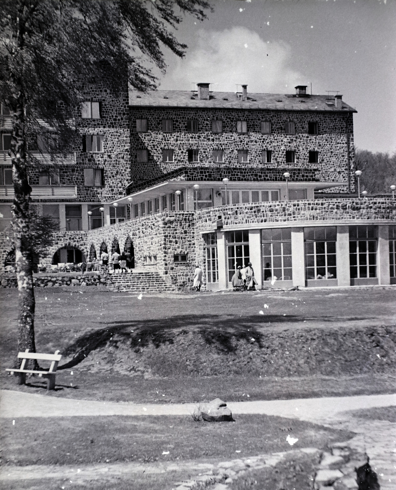 Hungary, Galyatető, Mátraszentimre, Nagyszálló., 1940, Vaskapu utca, hotel, Károly Puskás-design, György Uray-design, Fortepan #94267