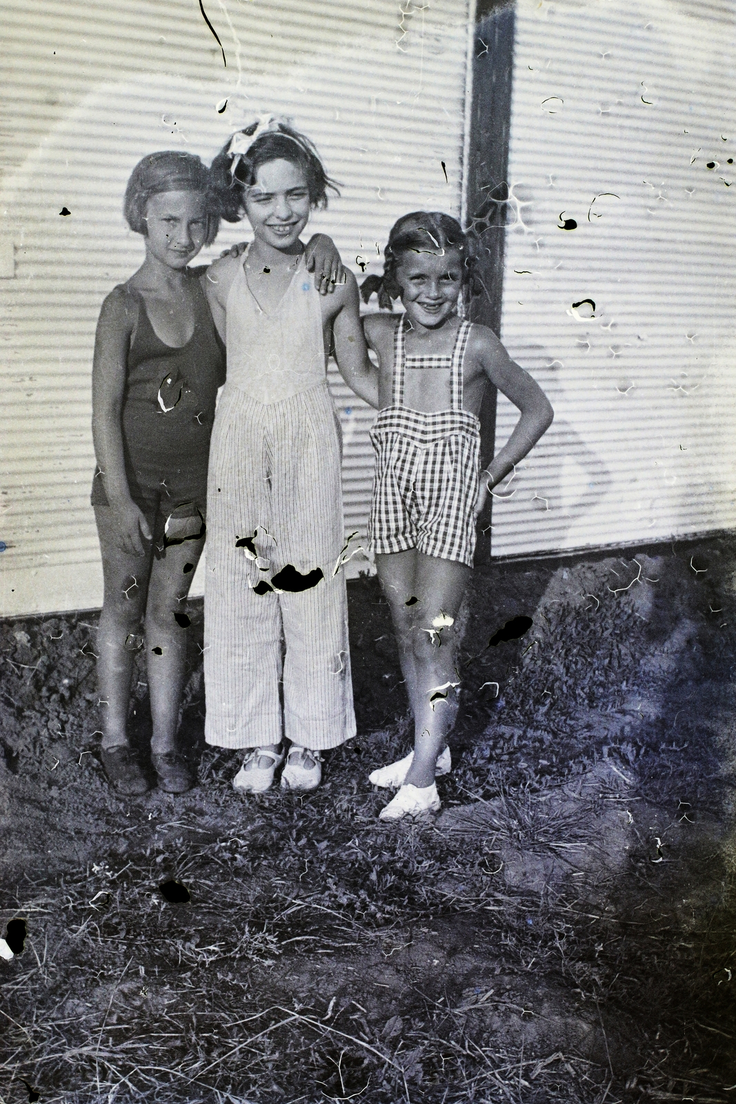 1936, Vaskapu utca, tableau, girl, summer, Fortepan #94346