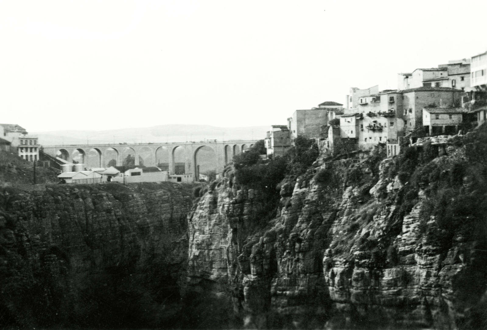 Algiers, Constantine, Sidi Rached híd., 1937, Lajtai László, bridge, arch bridge, Paul Séjourné-design, Fortepan #94564
