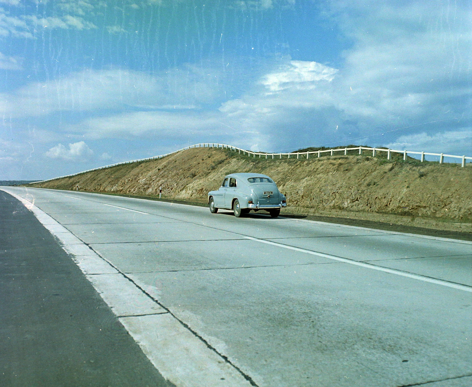 Hungary, M7-es Sukoró határában Székesfehérvár irányába nézve., 1968, UVATERV, colorful, Fortepan #94779