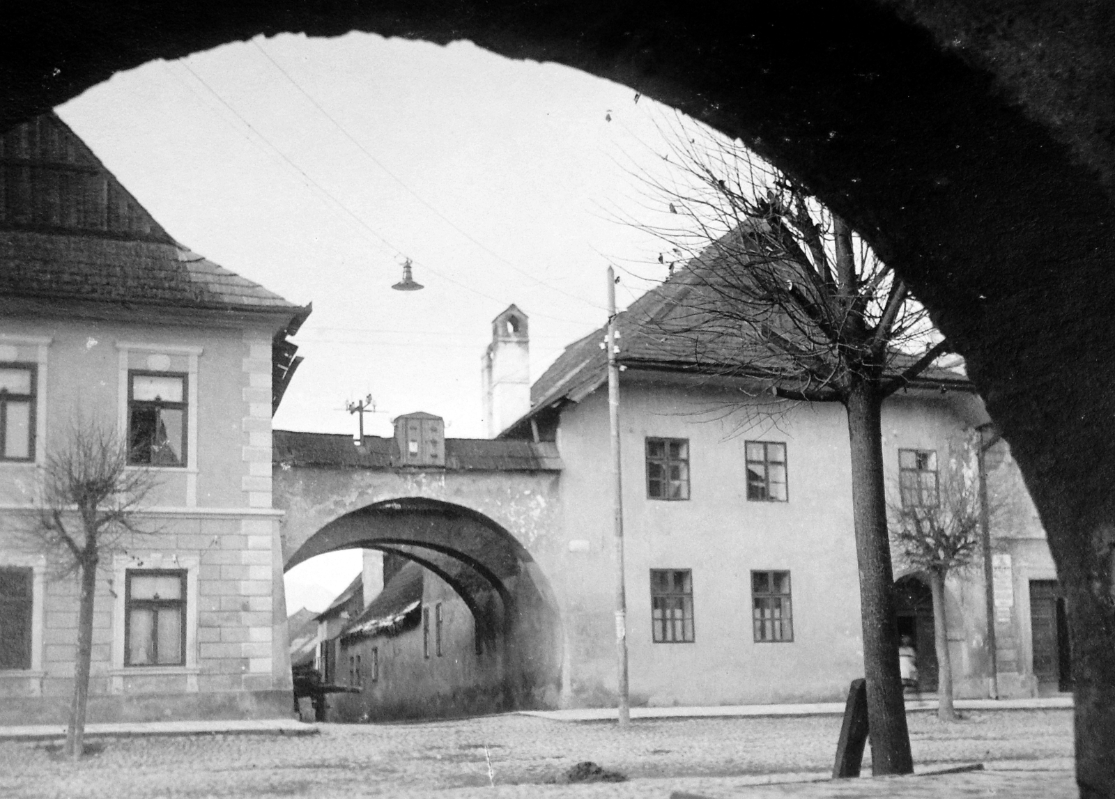Szlovákia, Késmárk, Fő tér., 1920, Fortepan, Csehszlovákia, boltív, Fortepan #9483