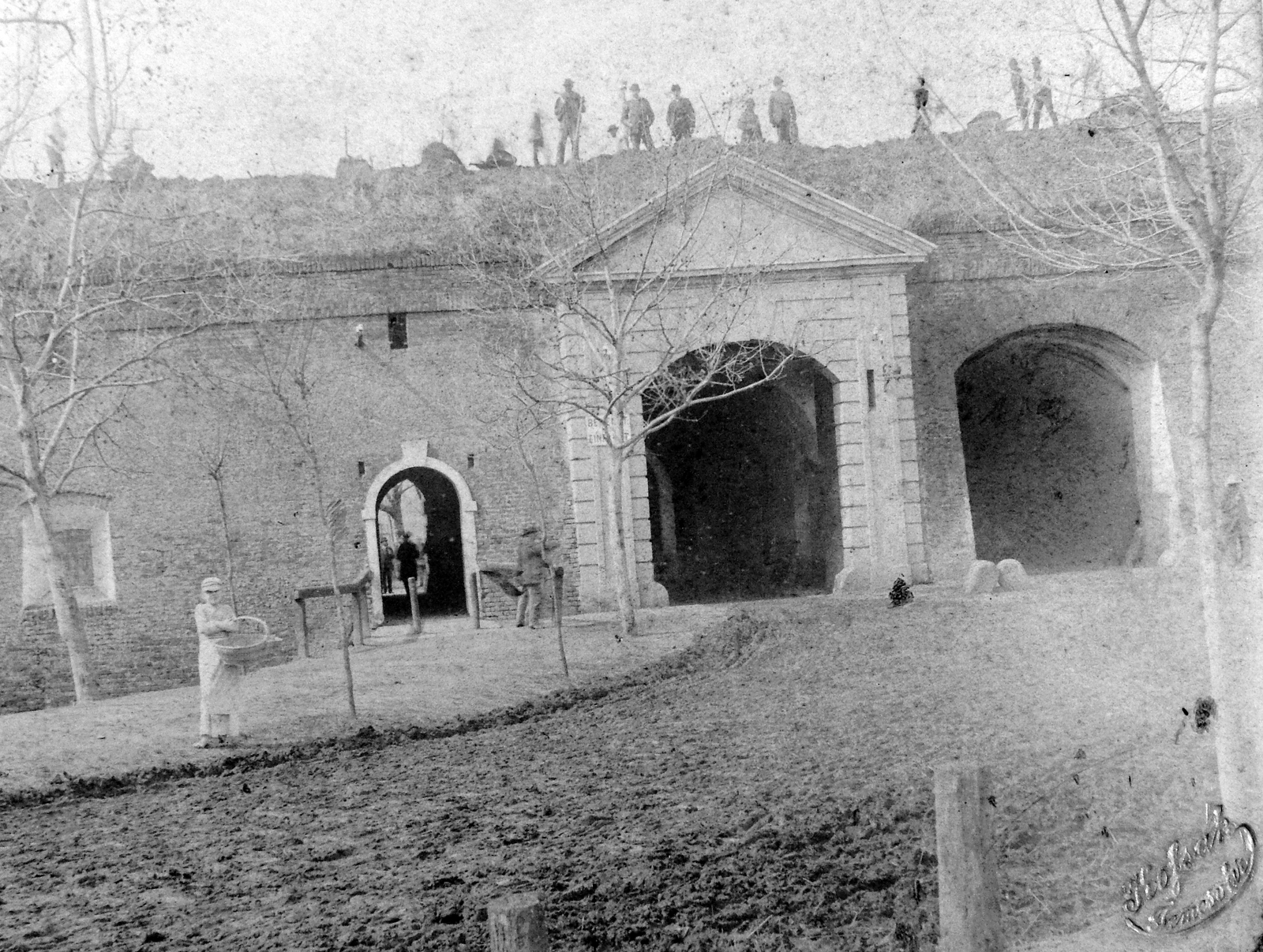 Románia,Erdély, Temesvár, a várfal bontása., 1915, Fortepan, bástya, Fortepan #9502