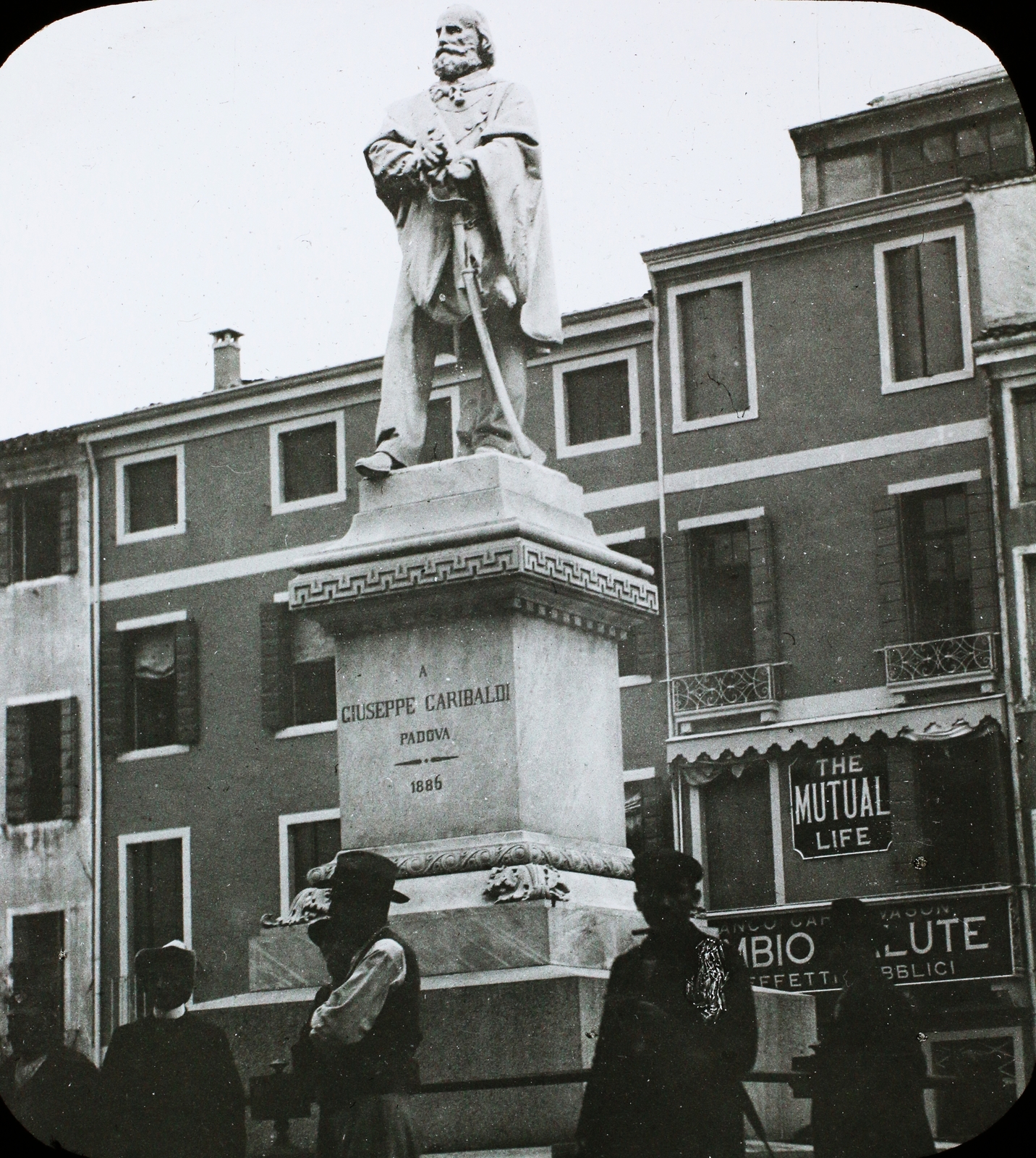 Italy, Padua, Piazza Garibaldi, Garibaldi-emlékmű (Ambrogio Borghi, 1886.)., 1910, Magyar Földrajzi Múzeum / Diagyűjtemény, sculpture, Giuseppe Garibaldi-portrayal, Fortepan #95034