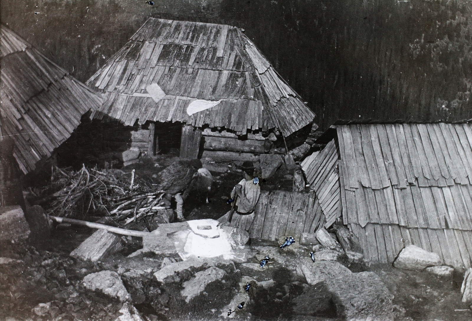 Románia,Erdély, Retyezát-hegység, 1909, Magyar Földrajzi Múzeum / Diagyűjtemény, zsindely, Fortepan #95072