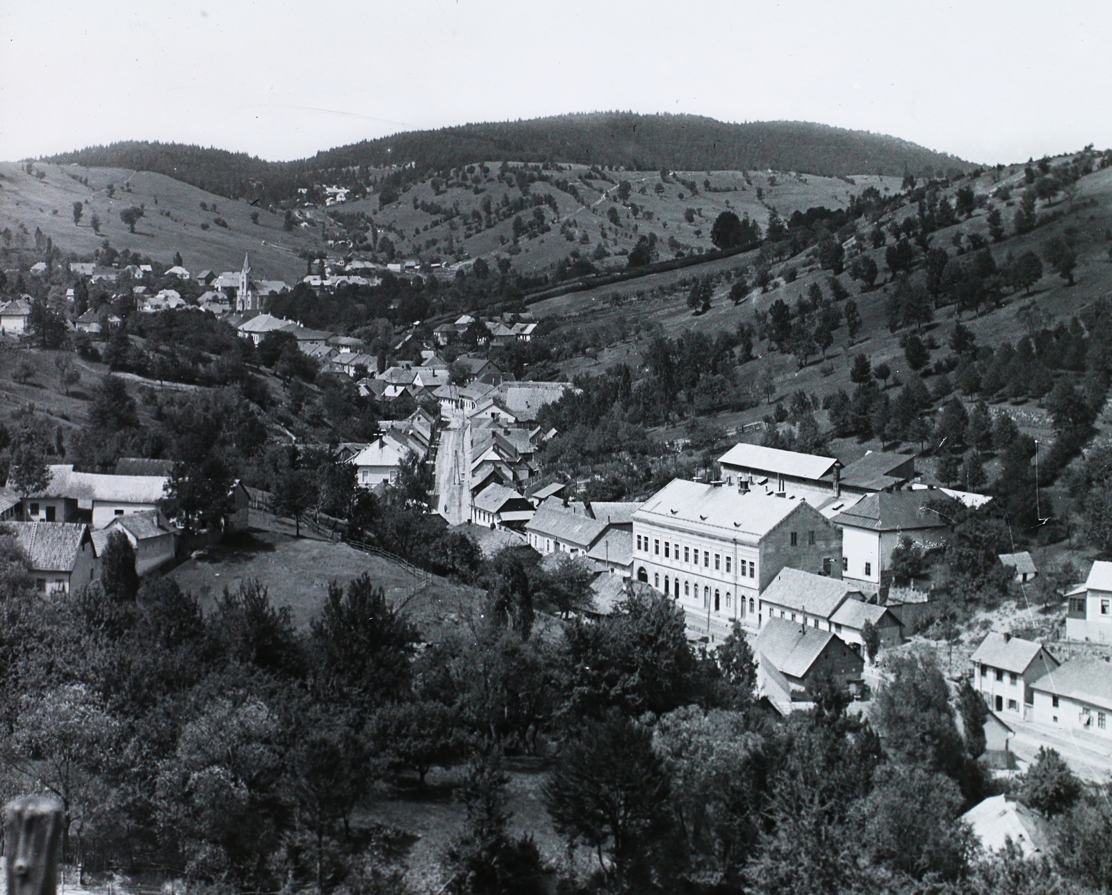 Romania,Transylvania, Anina, Stájerlak (ekkor önálló, ma a város része) látképe., 1912, Magyar Földrajzi Múzeum / Diagyűjtemény, picture, bird's eye view, Fortepan #95144