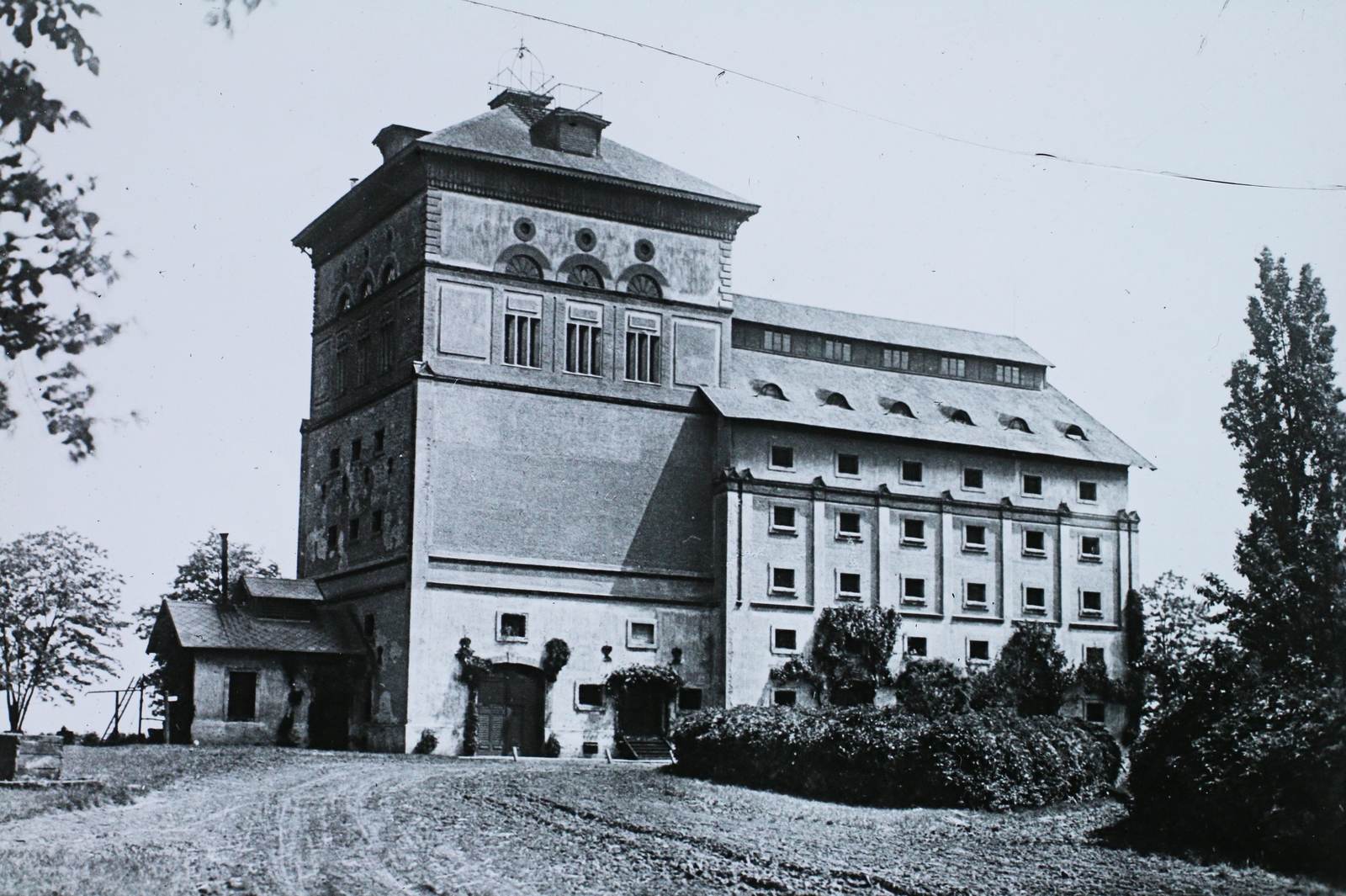 Magyarország, Mezőhegyes, Belsőperegpuszta, Gluzek Gyula elevátor-magtár., 1912, Magyar Földrajzi Múzeum / Diagyűjtemény, raktár, gabonatároló, Fortepan #95155