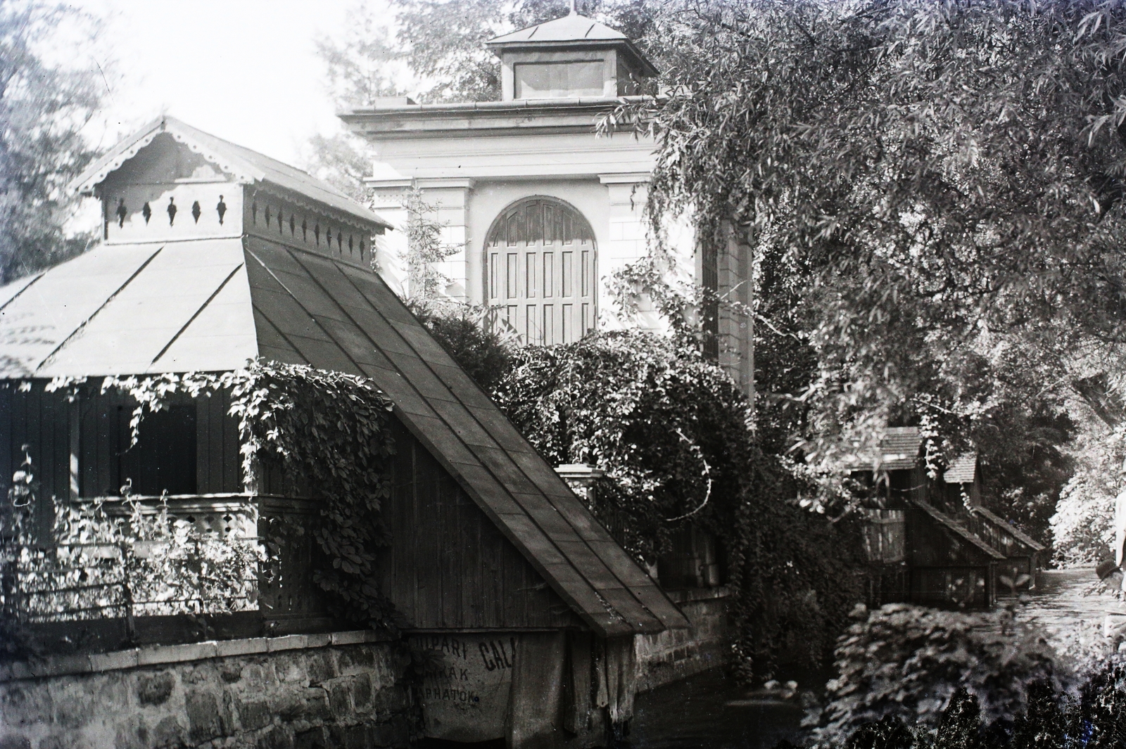 Romania,Transylvania, Cluj-Napoca, fürdőházak a Malomárok partján., 1911, Magyar Földrajzi Múzeum / Kerekes J. Zoltán, Bath house, Fortepan #95221