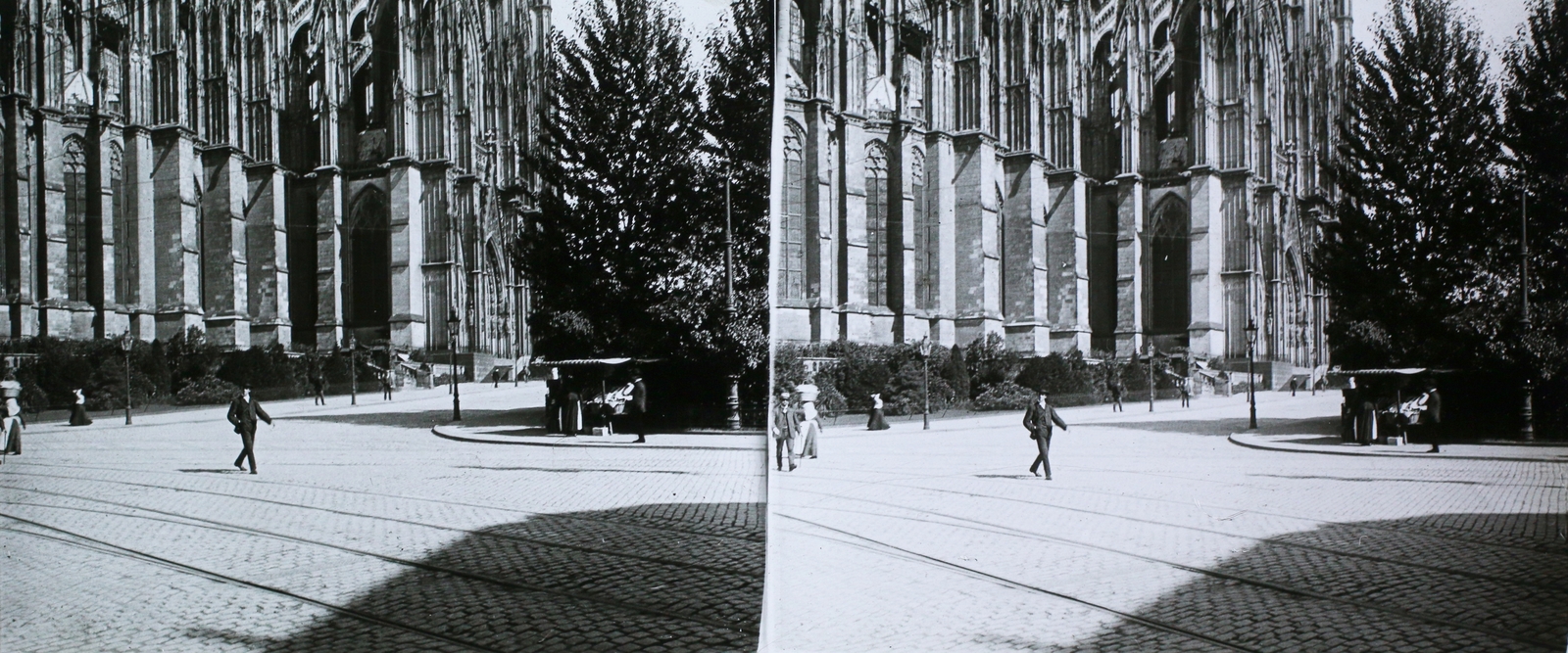 Germany, Köln, Dóm., 1904, Magyar Földrajzi Múzeum / Károssy Csaba, stereophoto, Fortepan #95295