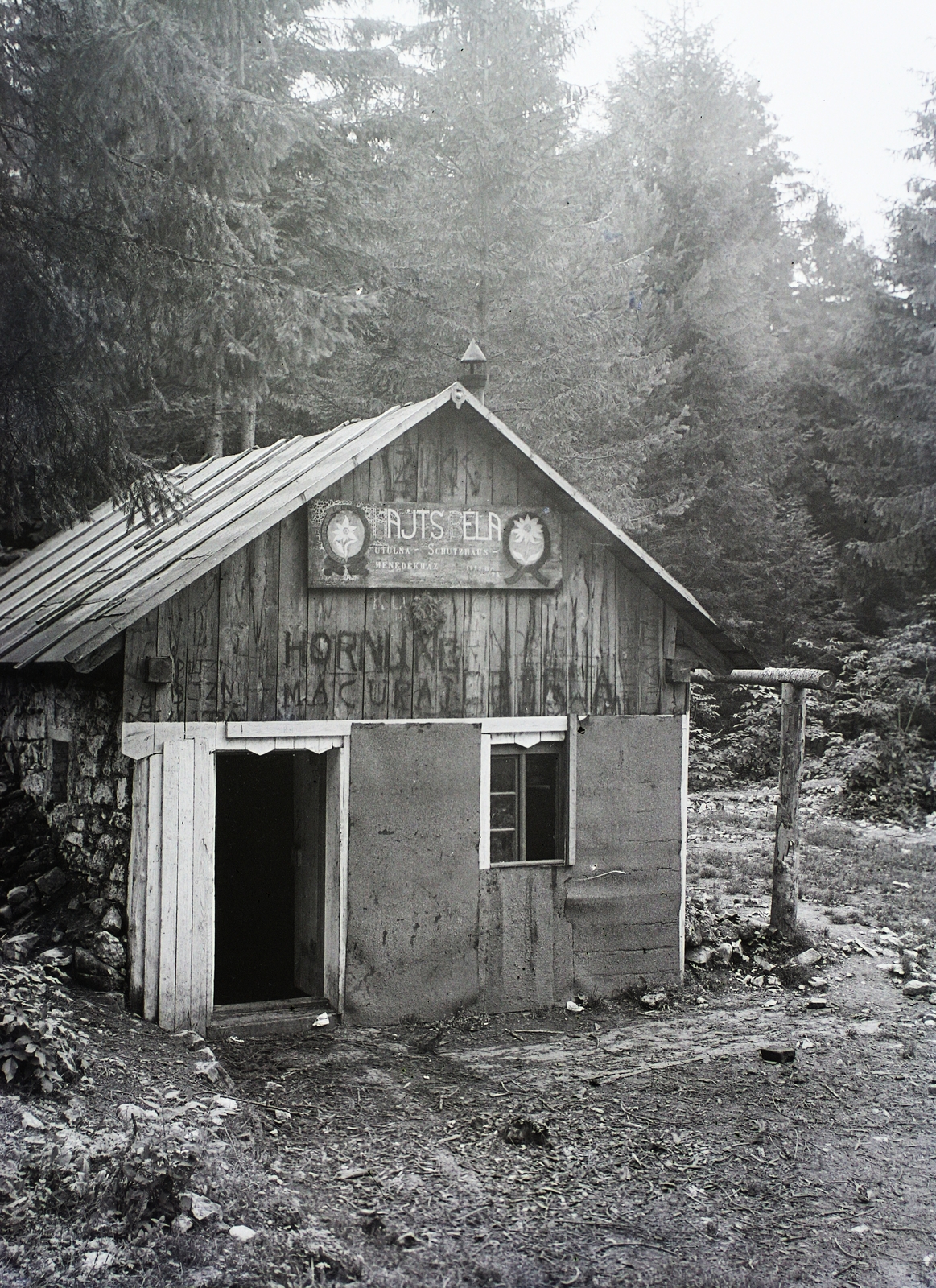 Slovakia, Slovak Paradise National Park, Hajts Béla menedékház., 1929, Schermann Ákos, Schermann Szilárd, Czechoslovakia, safe house, Fortepan #95369