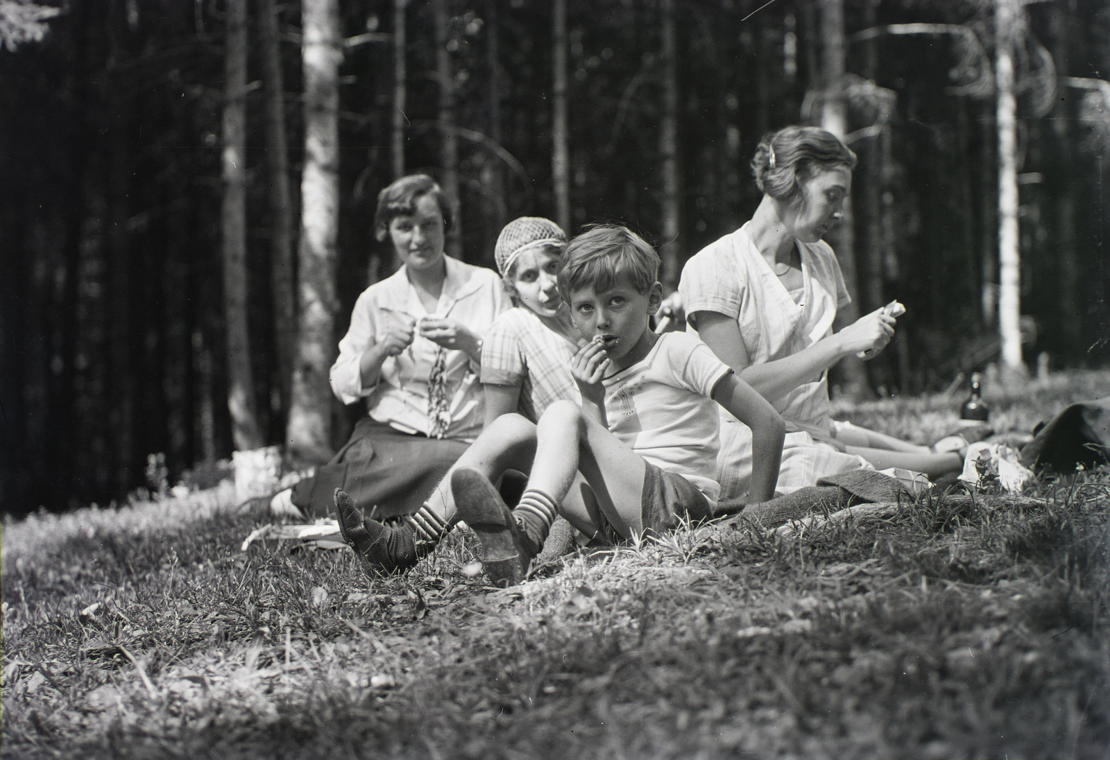 Slovakia, 1929, Schermann Ákos, Schermann Szilárd, Czechoslovakia, picnic, Fortepan #95375