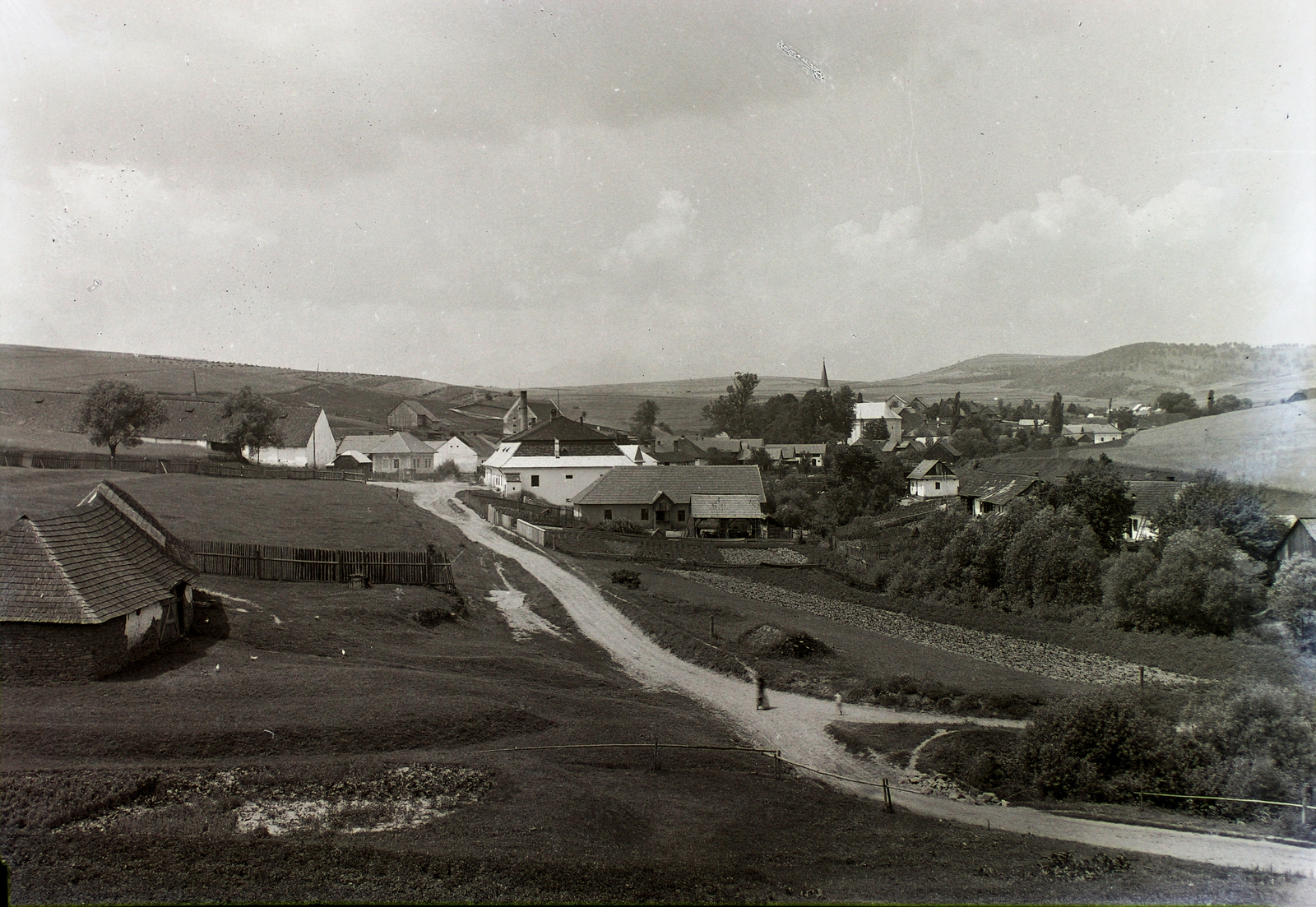 Slovakia, Iliašovce, a község látképe., 1932, Schermann Ákos, Schermann Szilárd, Czechoslovakia, Fortepan #95474