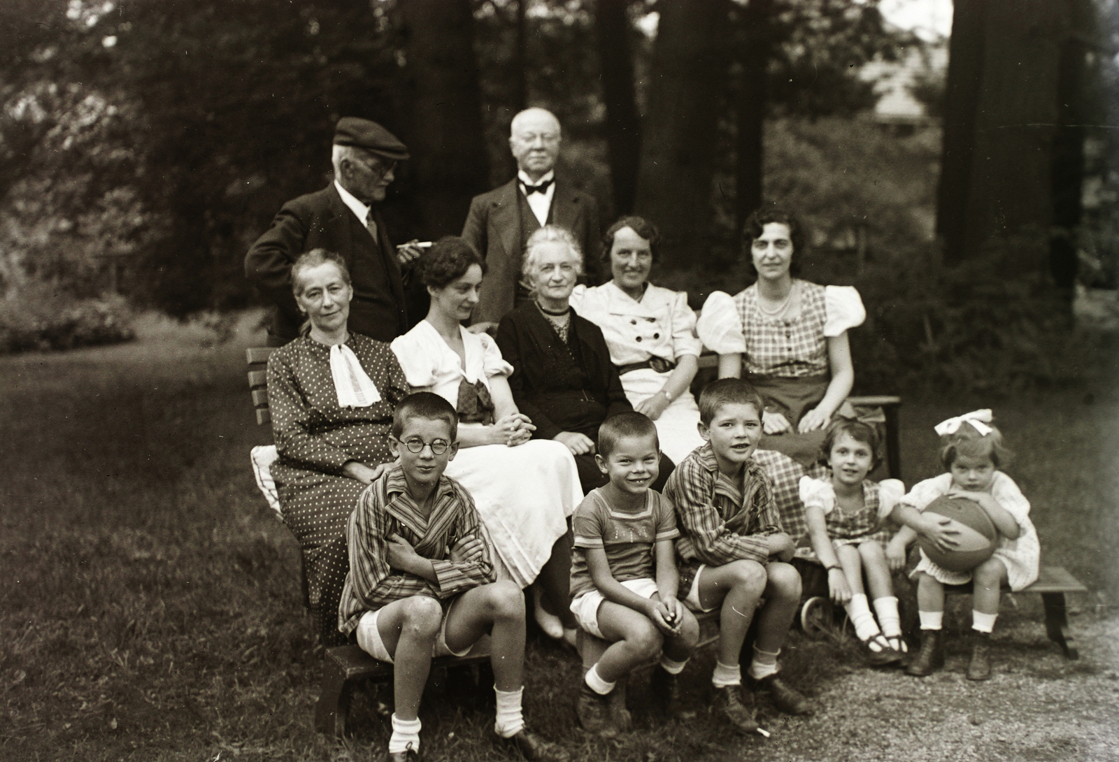 Slovakia, Dobšiná, 1936, Schermann Ákos, Schermann Szilárd, Czechoslovakia, family, Fortepan #95587
