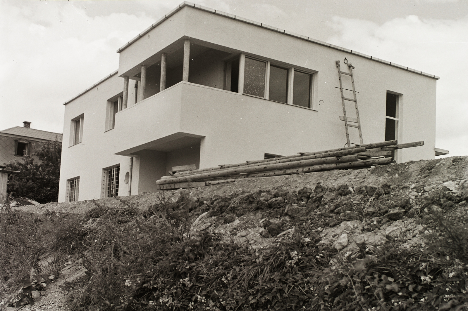 Magyarország, Budapest XI., Törcsvár utca 6/b., 1937, Schermann Ákos, Schermann Szilárd, építkezés, bauhaus, Budapest, Fortepan #95595