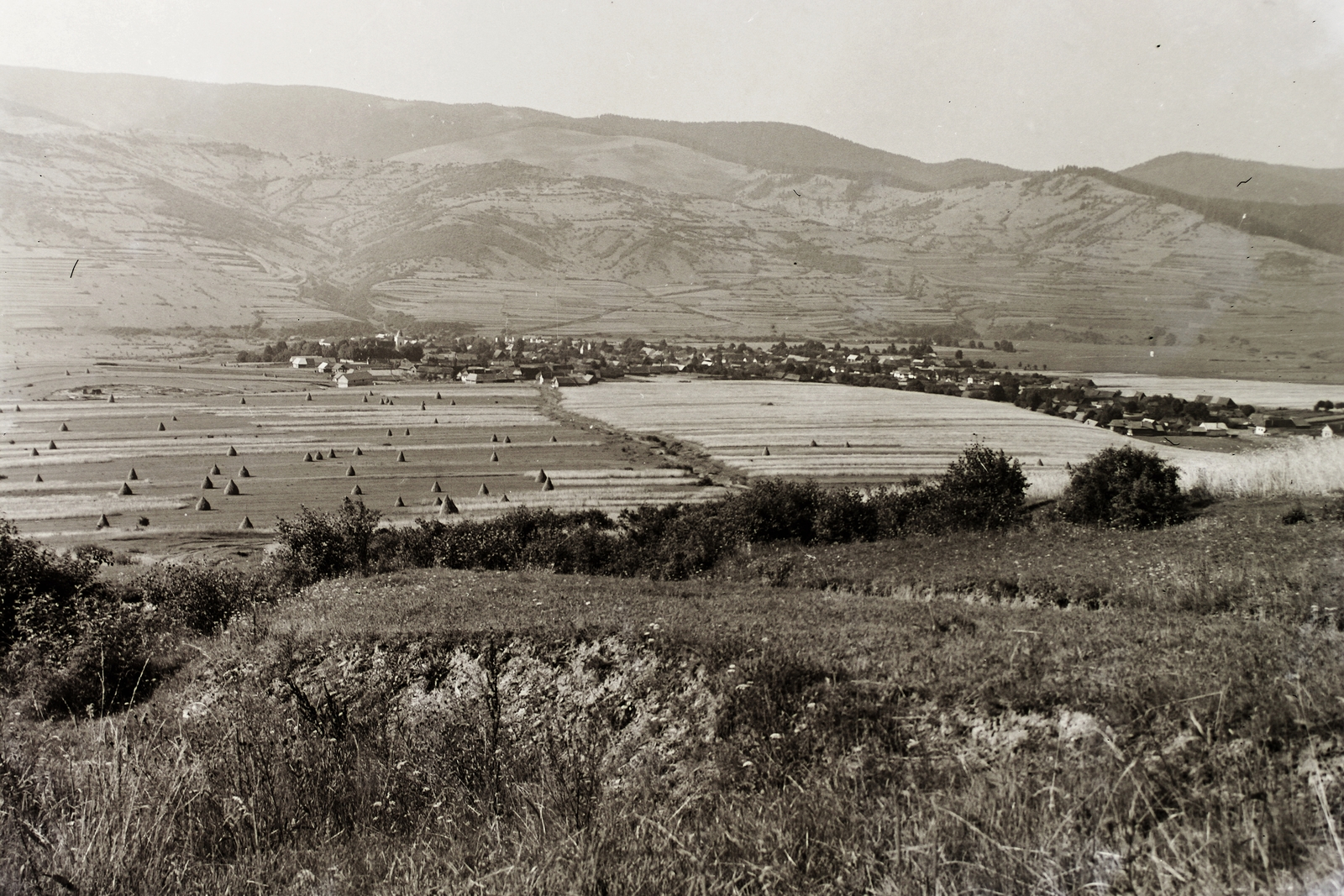 Slovakia, Garamszécs, a község látképe., 1938, Schermann Ákos, Schermann Szilárd, Czechoslovakia, Fortepan #95614