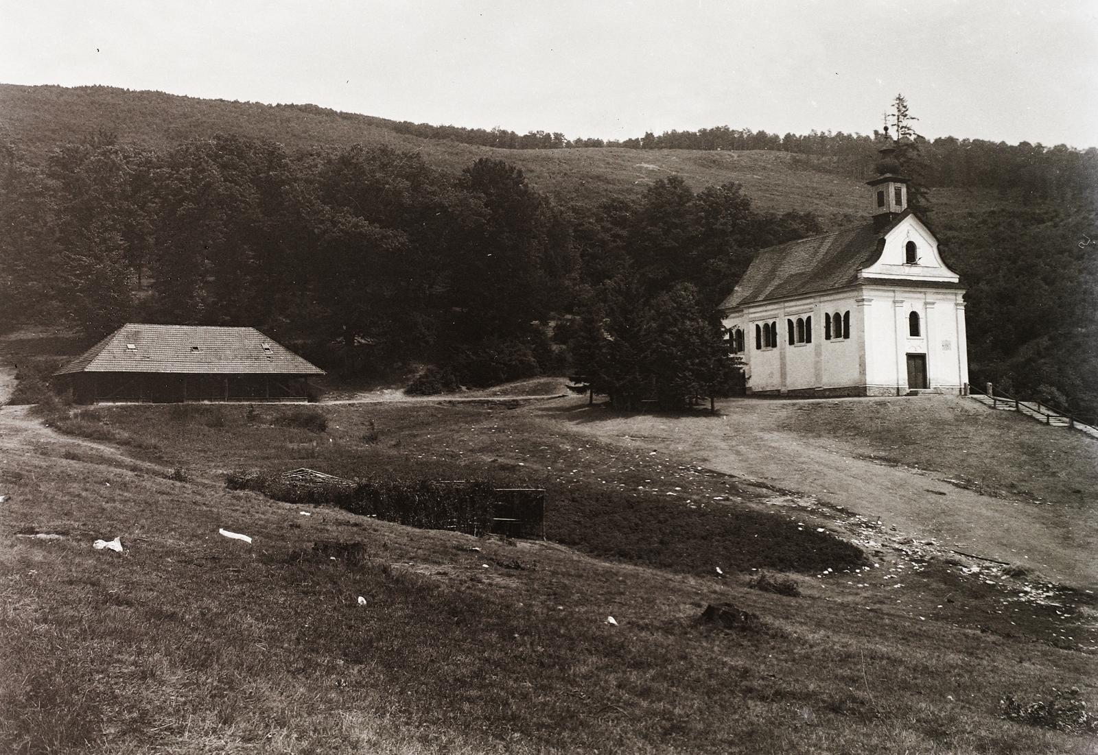 Slovakia, Rudník, Szent Anna-kápolna., 1942, Schermann Ákos, Schermann Szilárd, church, Fortepan #95661
