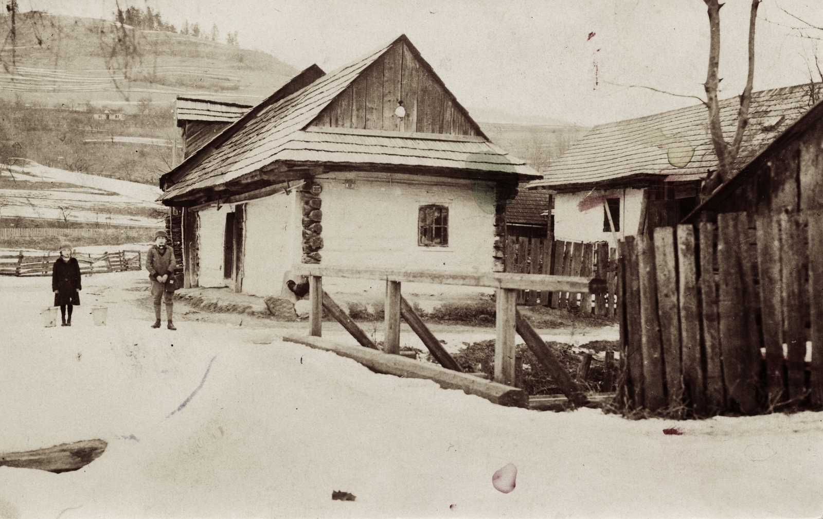 1915, Schermann Ákos, winter, Fortepan #95741