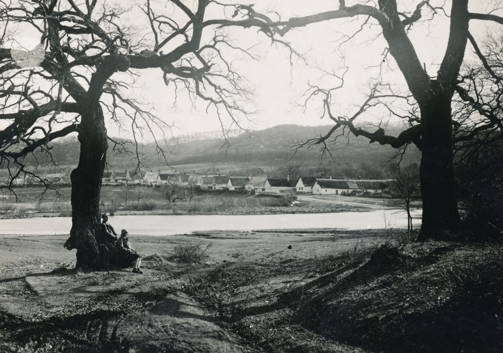 1924, Schermann Ákos, folyópart, Fortepan #95763