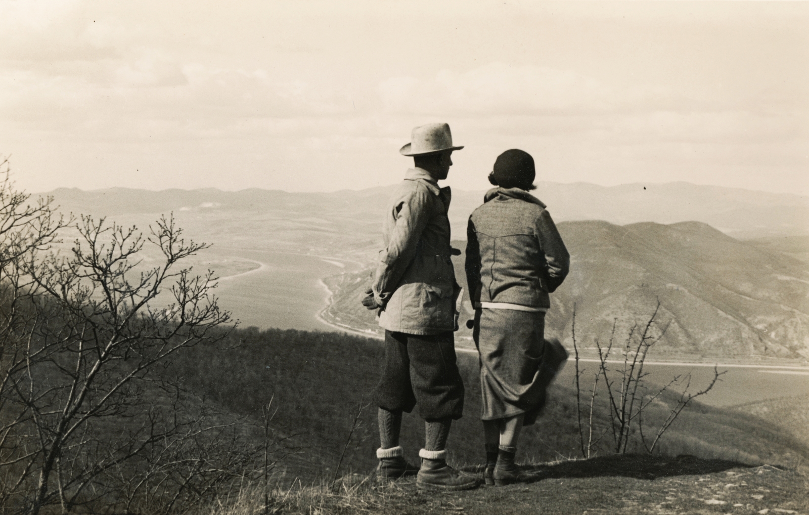 Magyarország,Dunakanyar, Visegrádi-hegység, Prédikálószék., 1929, Schermann Ákos, látkép, Fortepan #95782