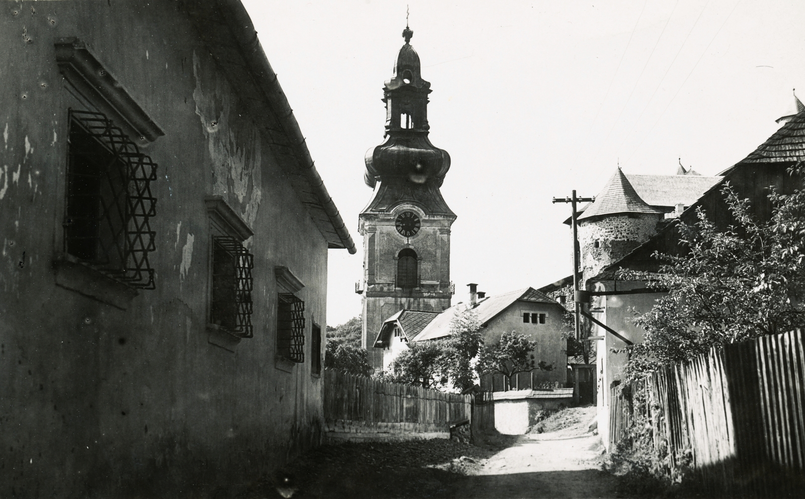 Slovakia, Selva di Val Gardena, az Óvár tornya., 1930, Schermann Ákos, Czechoslovakia, tower, Fortepan #95812