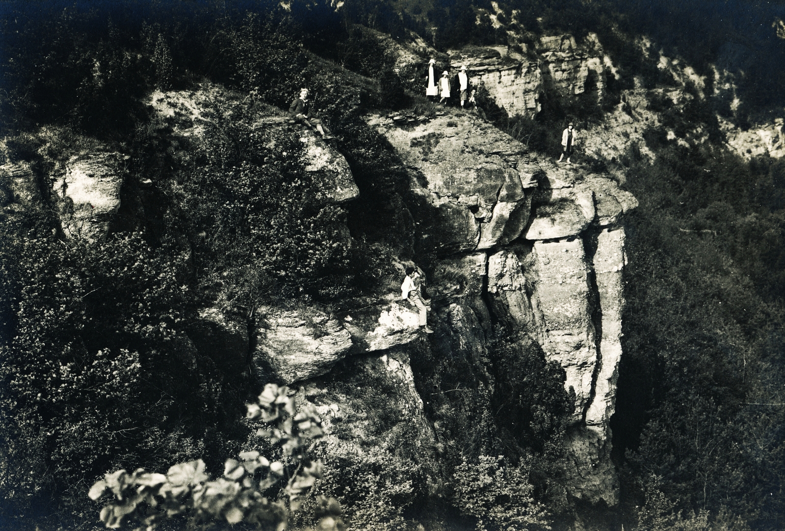 Slovakia, Slovak Paradise National Park, Hernád-völgy., 1928, Schermann Ákos, Czechoslovakia, rock, Fortepan #95881