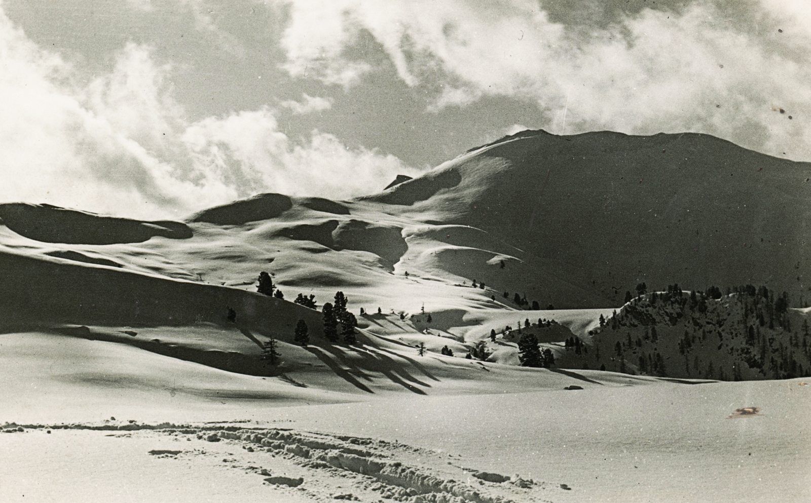 1927, Schermann Ákos, snow, snowy landscape, mountain top, Fortepan #95907