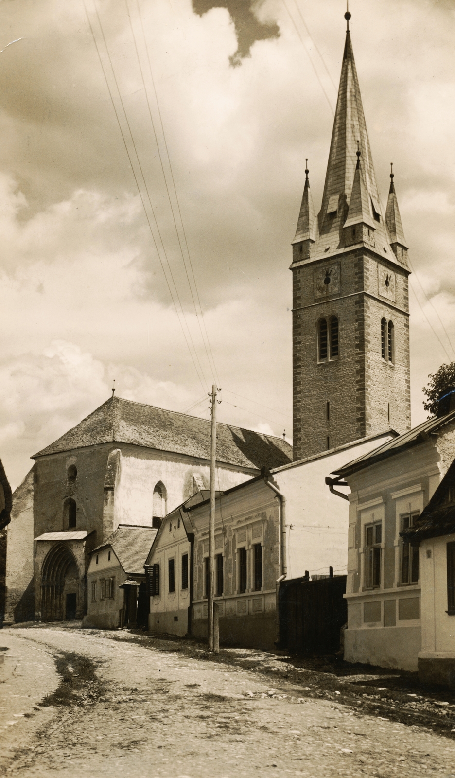 Románia,Erdély, Torda, Strada Bogdan Petriceicu Hașdeu, Ótordai református templom., 1930, Schermann Ákos, templom, Fortepan #95925
