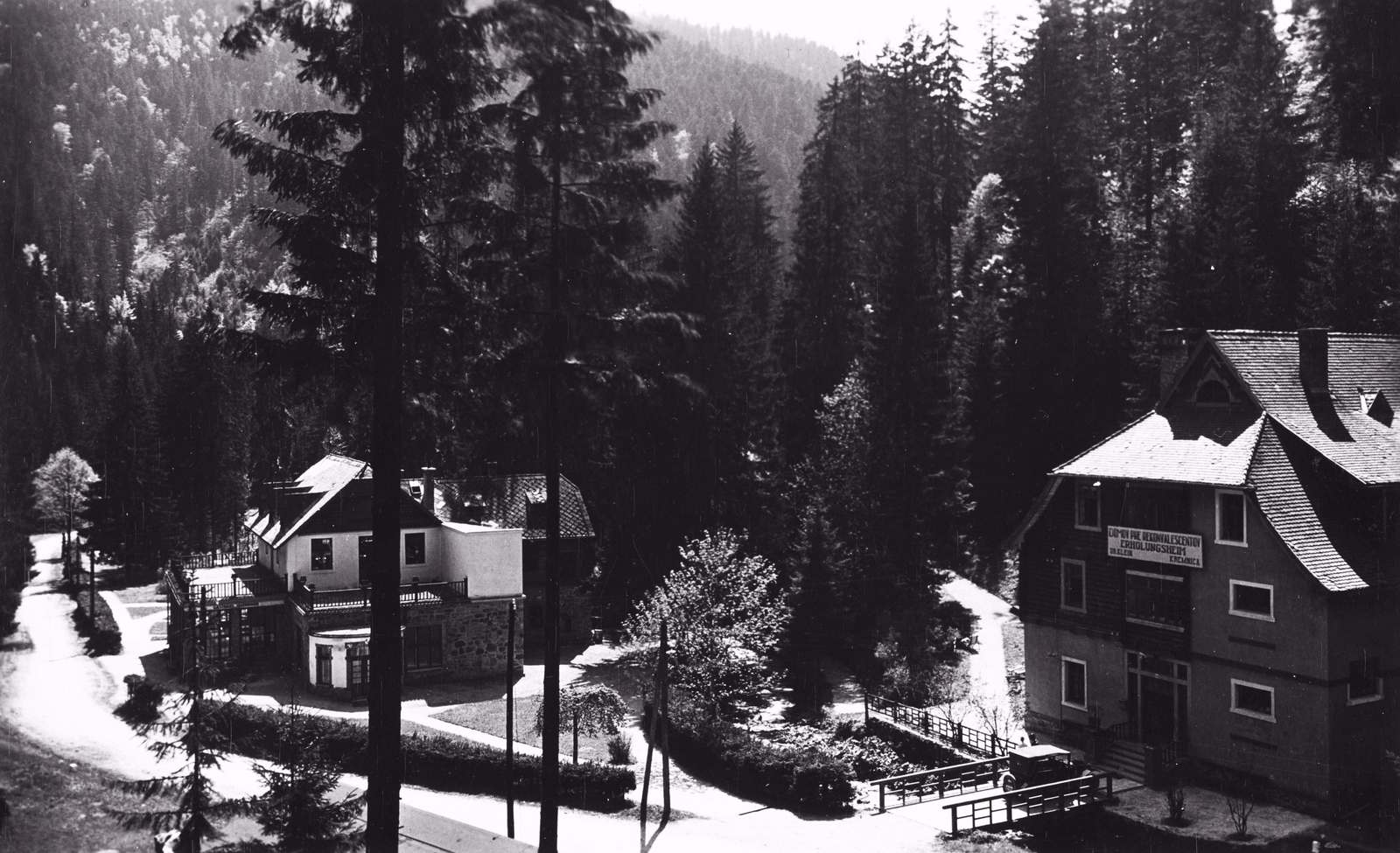 Slovakia, Kremnica, Zólyomvölgy, szanatórium., 1935, Schermann Ákos, Czechoslovakia, medical institution, convalescent home, Fortepan #95946