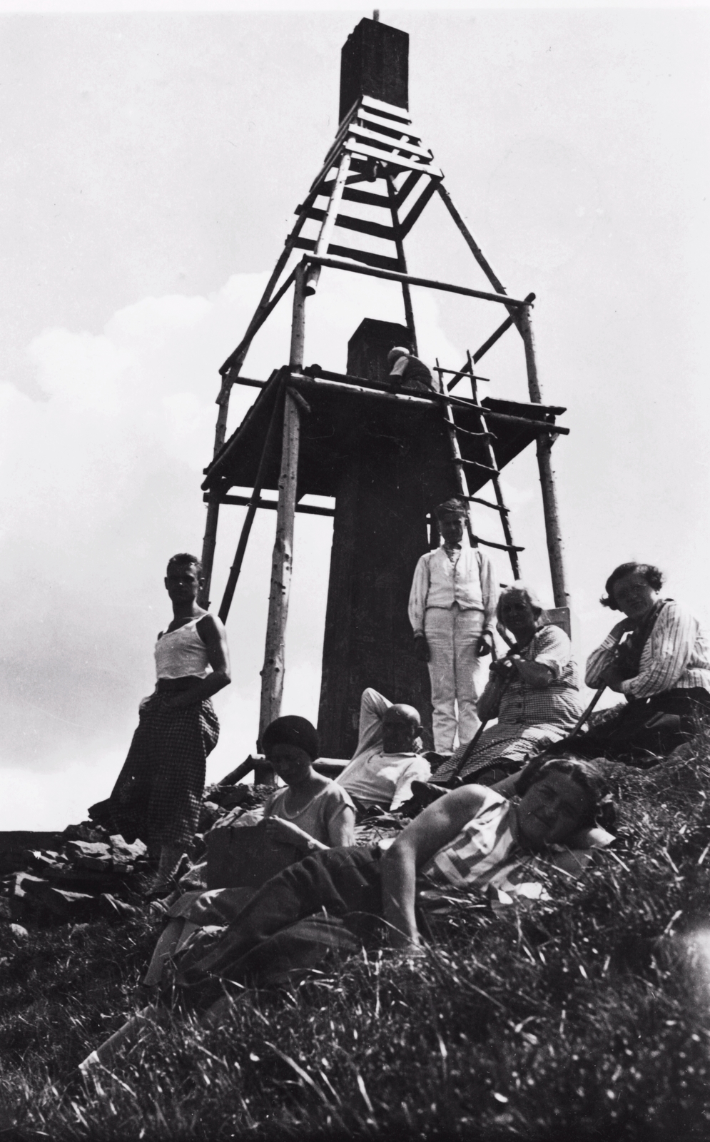 1931, Schermann Ákos, kilátó, háromszögelési pont, Fortepan #96030