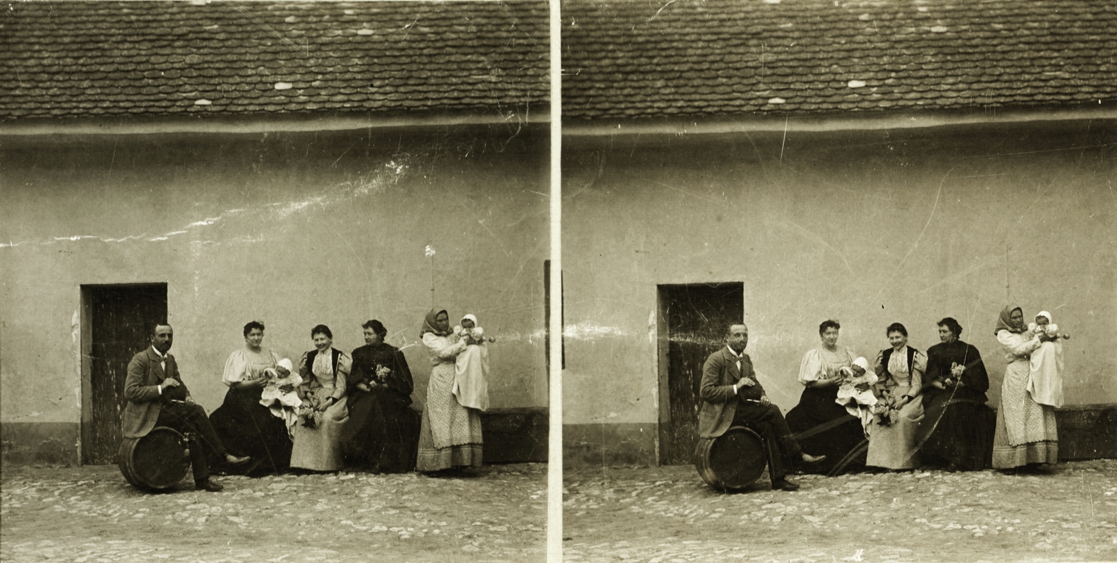 1900, Schermann Ákos, barrel, stereophoto, Fortepan #96094