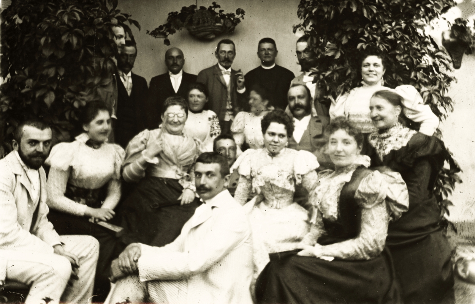 Szlovákia, Patvaróc, Neÿ, Jeszenszky, Rexa, Dohnányi család tagjai., 1900, Buzinkay Géza, csoportkép, nők, férfiak, lornyon, Fortepan #96137
