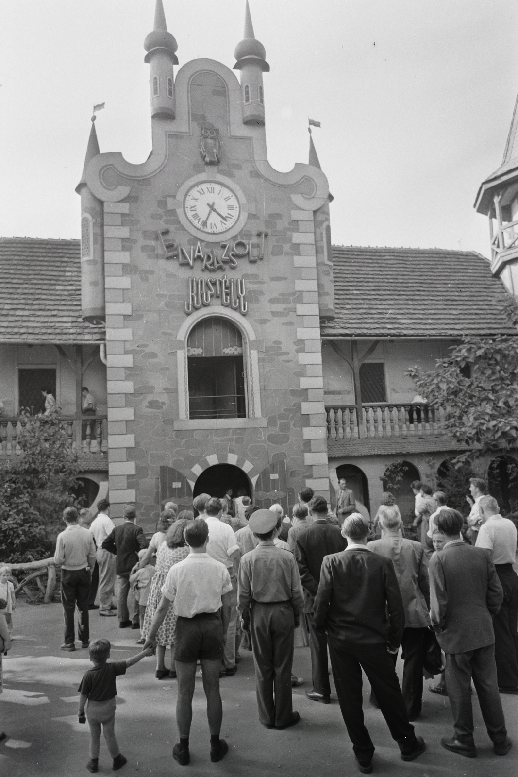 Magyarország, Városliget,Vidámpark, Budapest XIV., Elvarázsolt Kastély., 1962, Kotnyek Antal, Budapest, Fortepan #96375