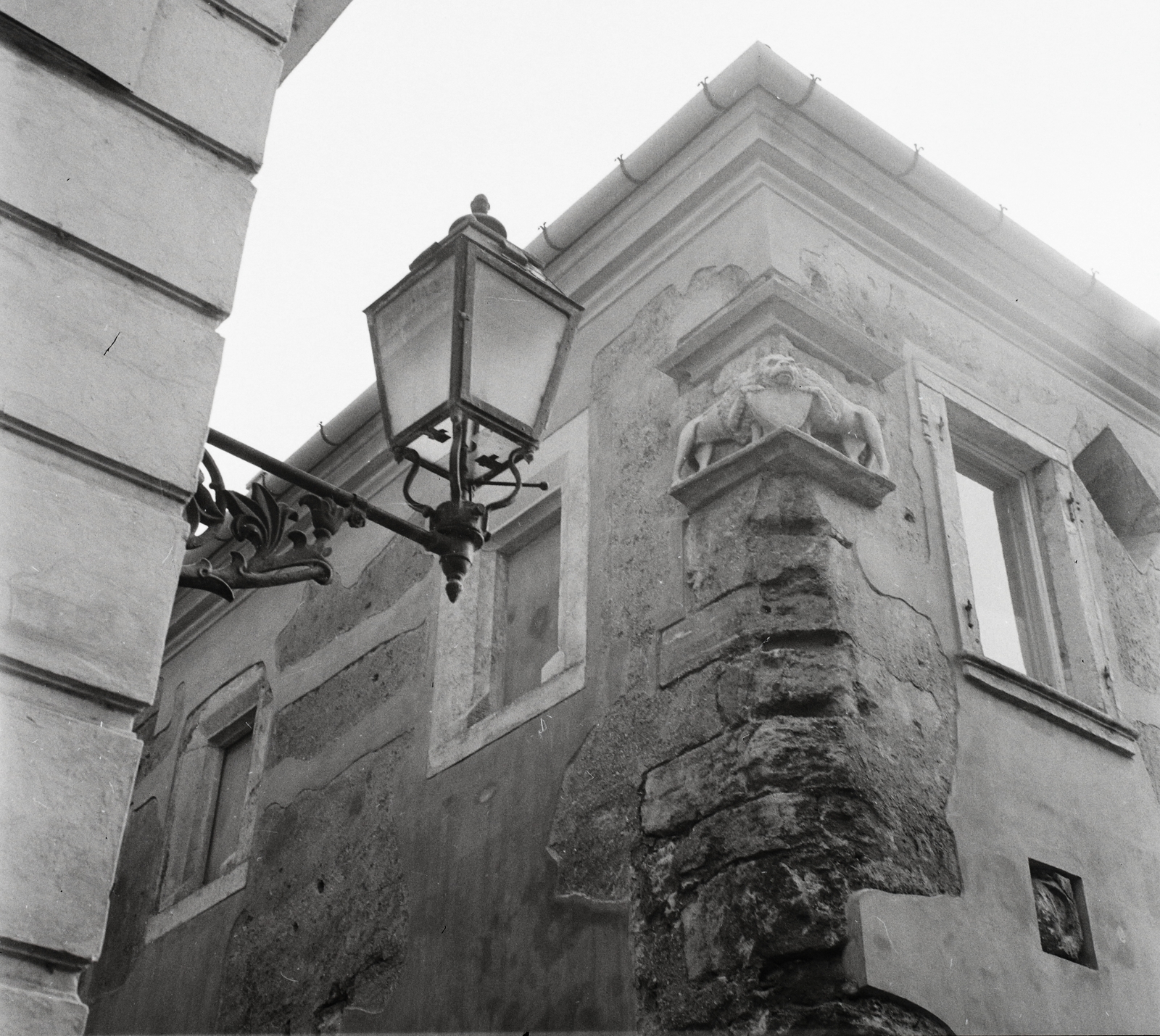 Magyarország, budai Vár, Budapest I., Anna utca - Úri utca sarok., 1963, Kotnyek Antal, gázlámpa, Budapest, Fortepan #96496